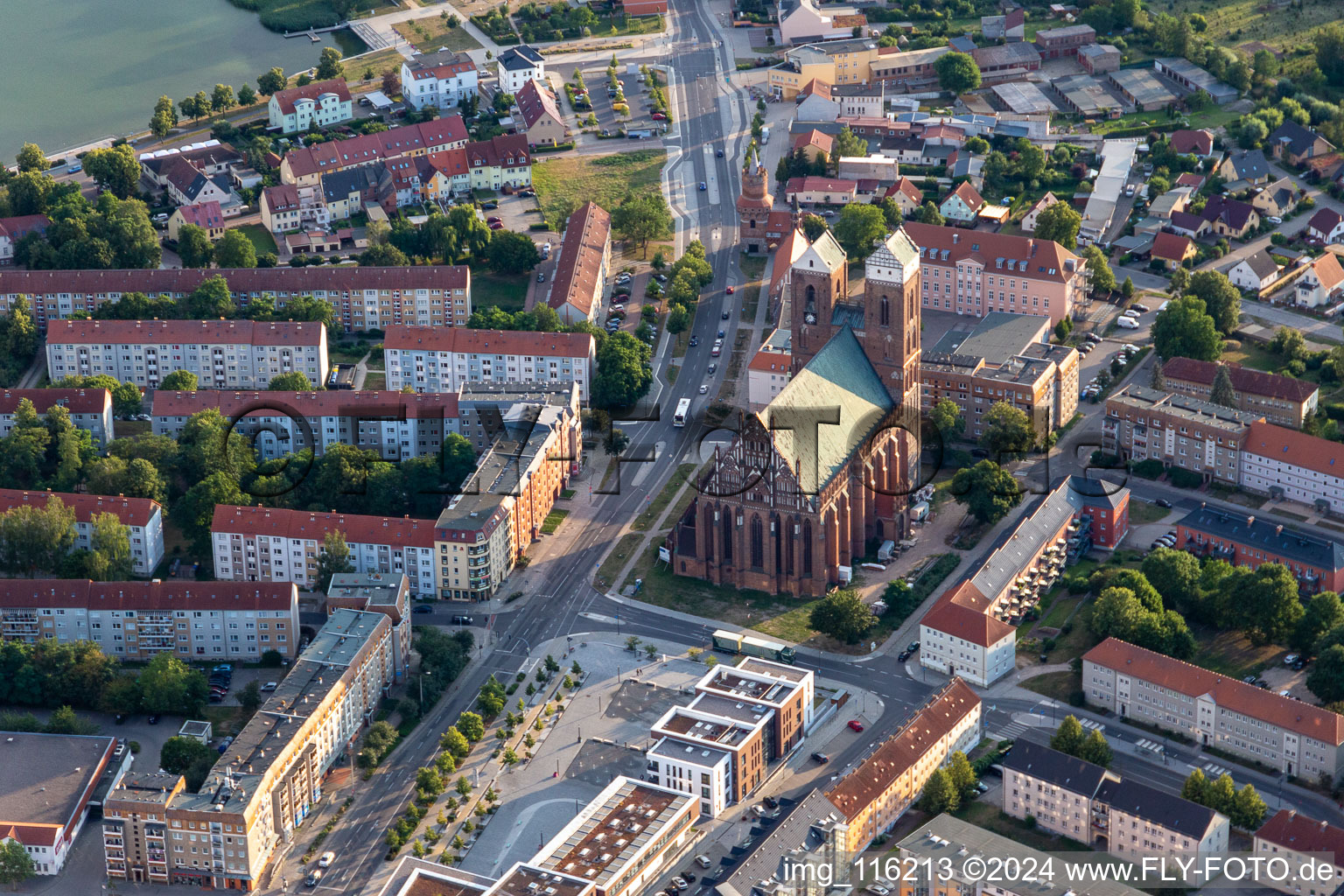 Kirchengebäude der Marienkirche in Prenzlau im Bundesland Brandenburg, Deutschland