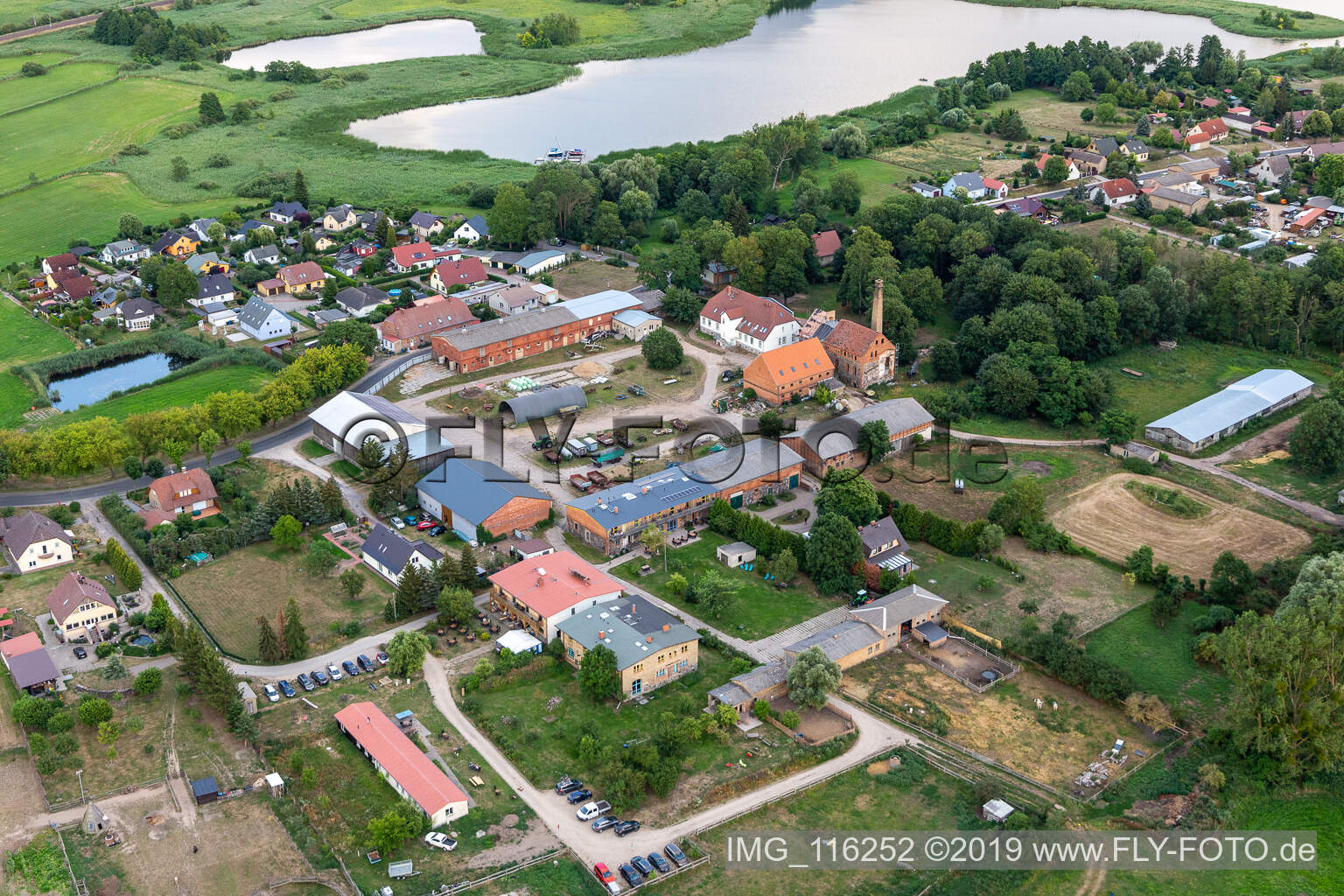 Luftbild von Seehausen im Bundesland Brandenburg, Deutschland