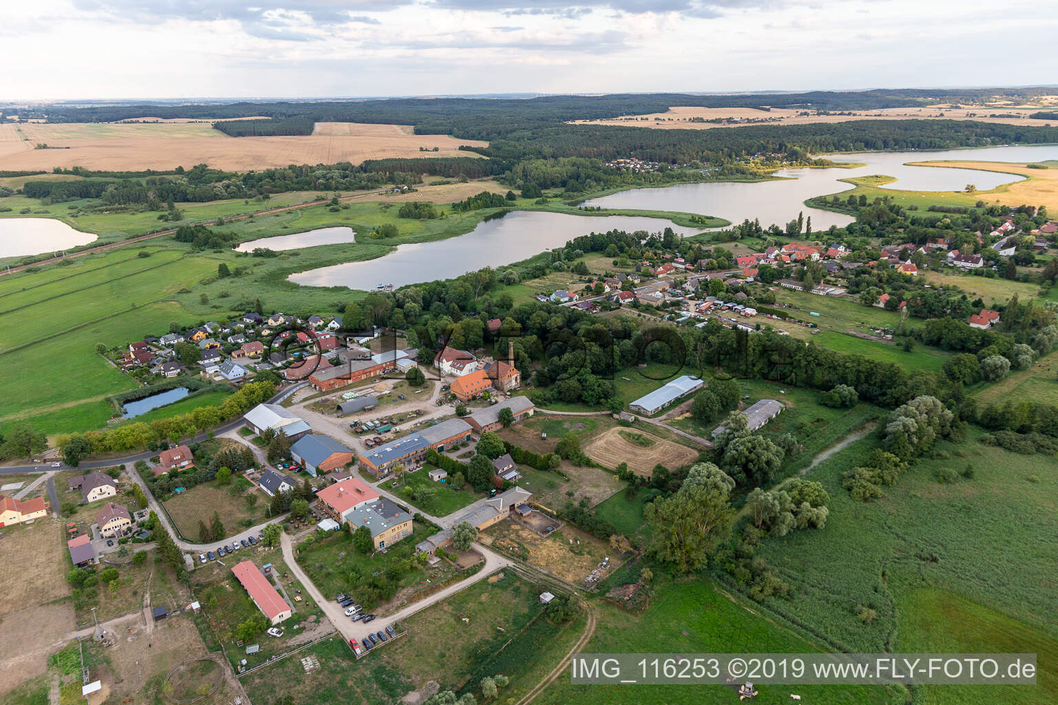 Luftaufnahme von Seehausen im Bundesland Brandenburg, Deutschland