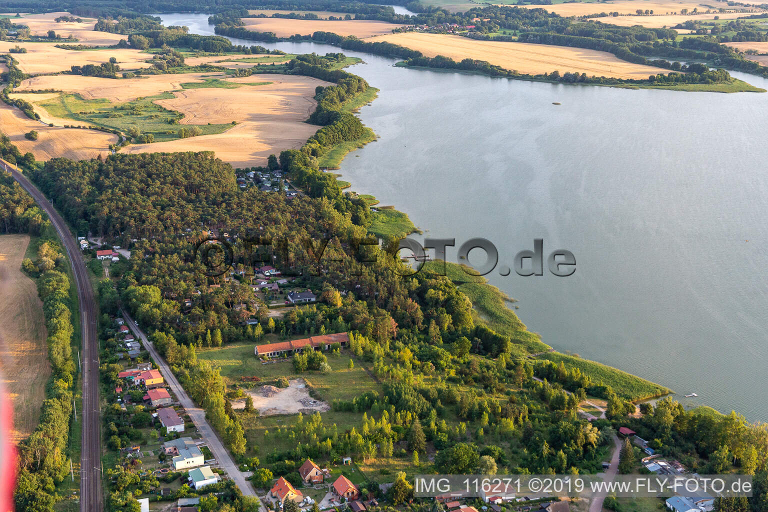 Warnitz im Bundesland Brandenburg, Deutschland von oben