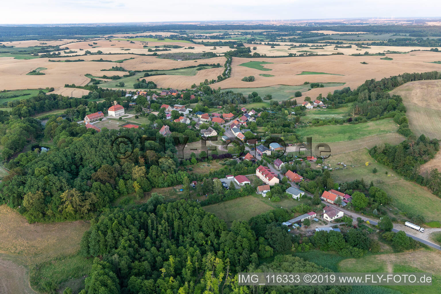Luftbild von Groß Fredenwalde im Bundesland Brandenburg, Deutschland