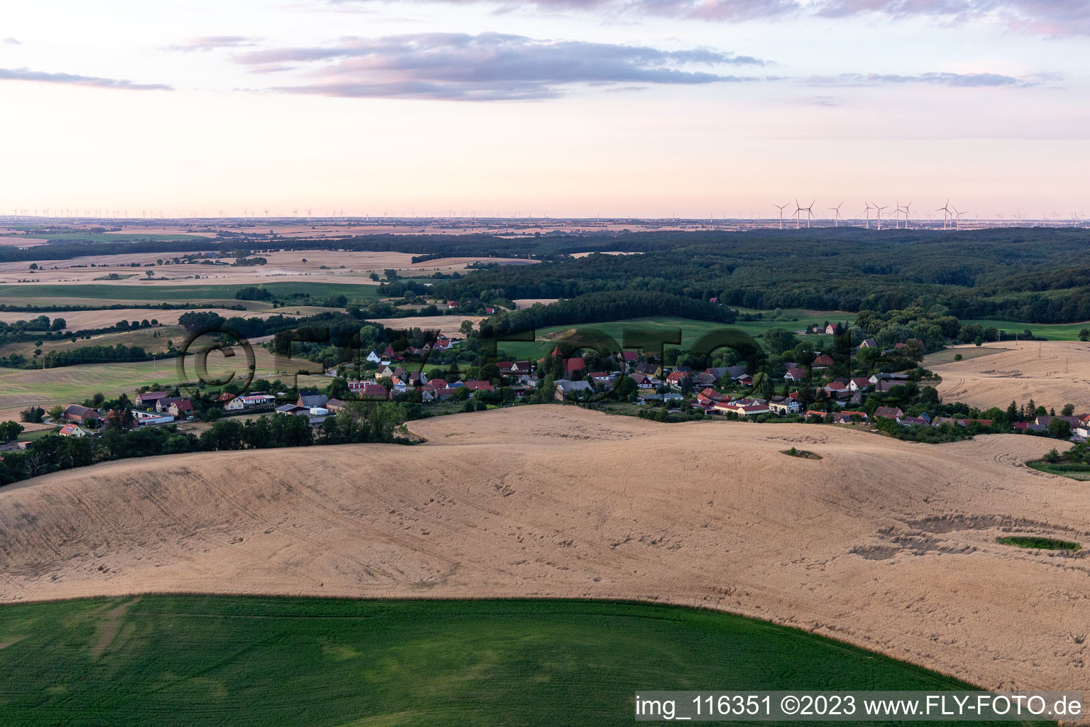 Oberuckersee im Bundesland Brandenburg, Deutschland aus der Luft betrachtet