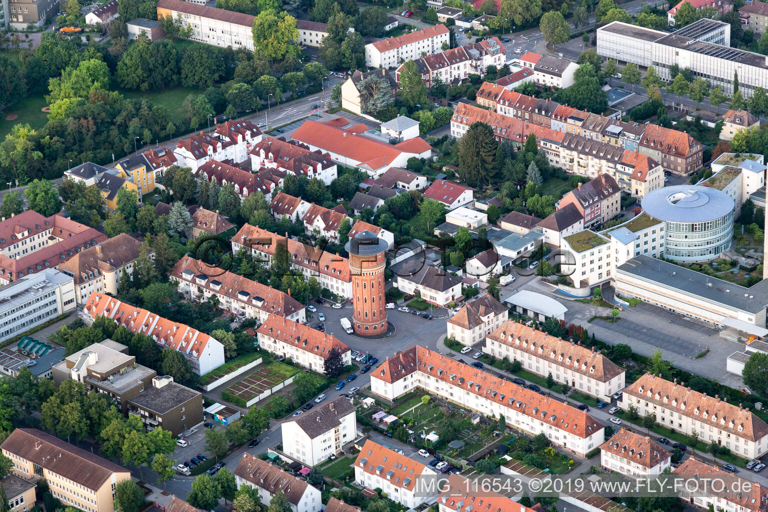 Wasserturm in Speyer im Bundesland Rheinland-Pfalz, Deutschland