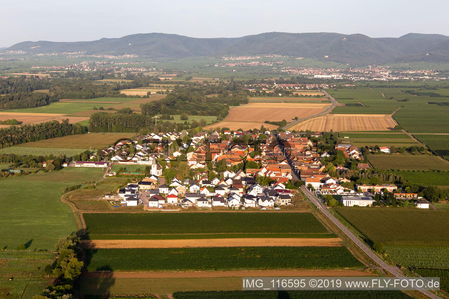 Luftbild von Altdorf im Bundesland Rheinland-Pfalz, Deutschland