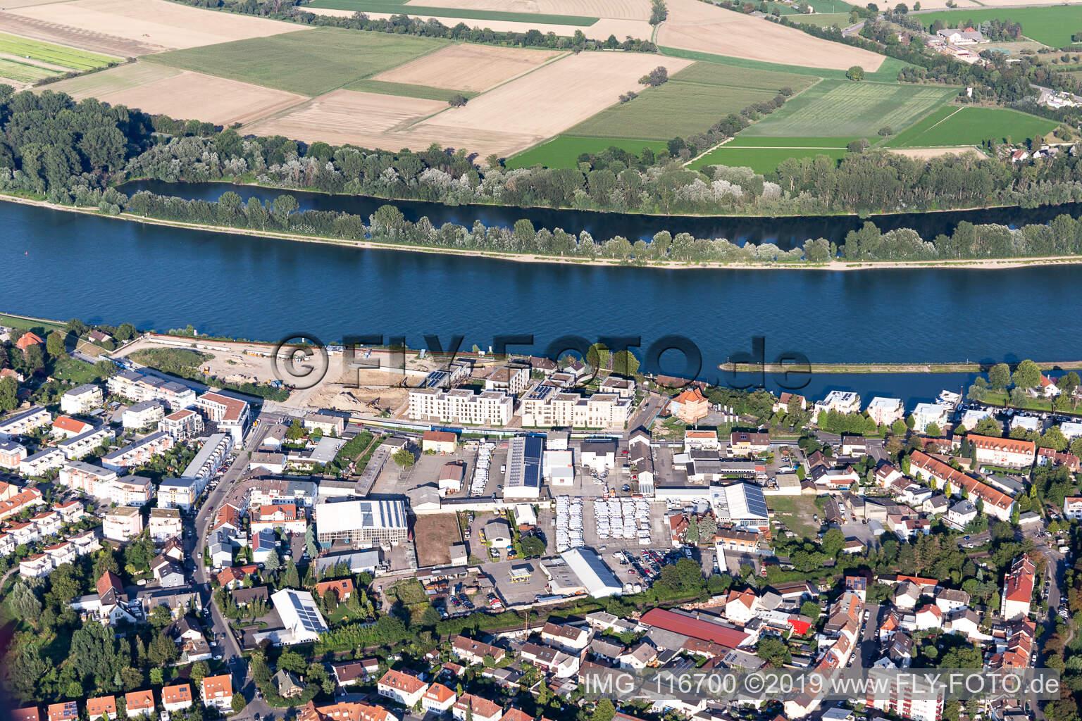 Speyer im Bundesland Rheinland-Pfalz, Deutschland von oben gesehen