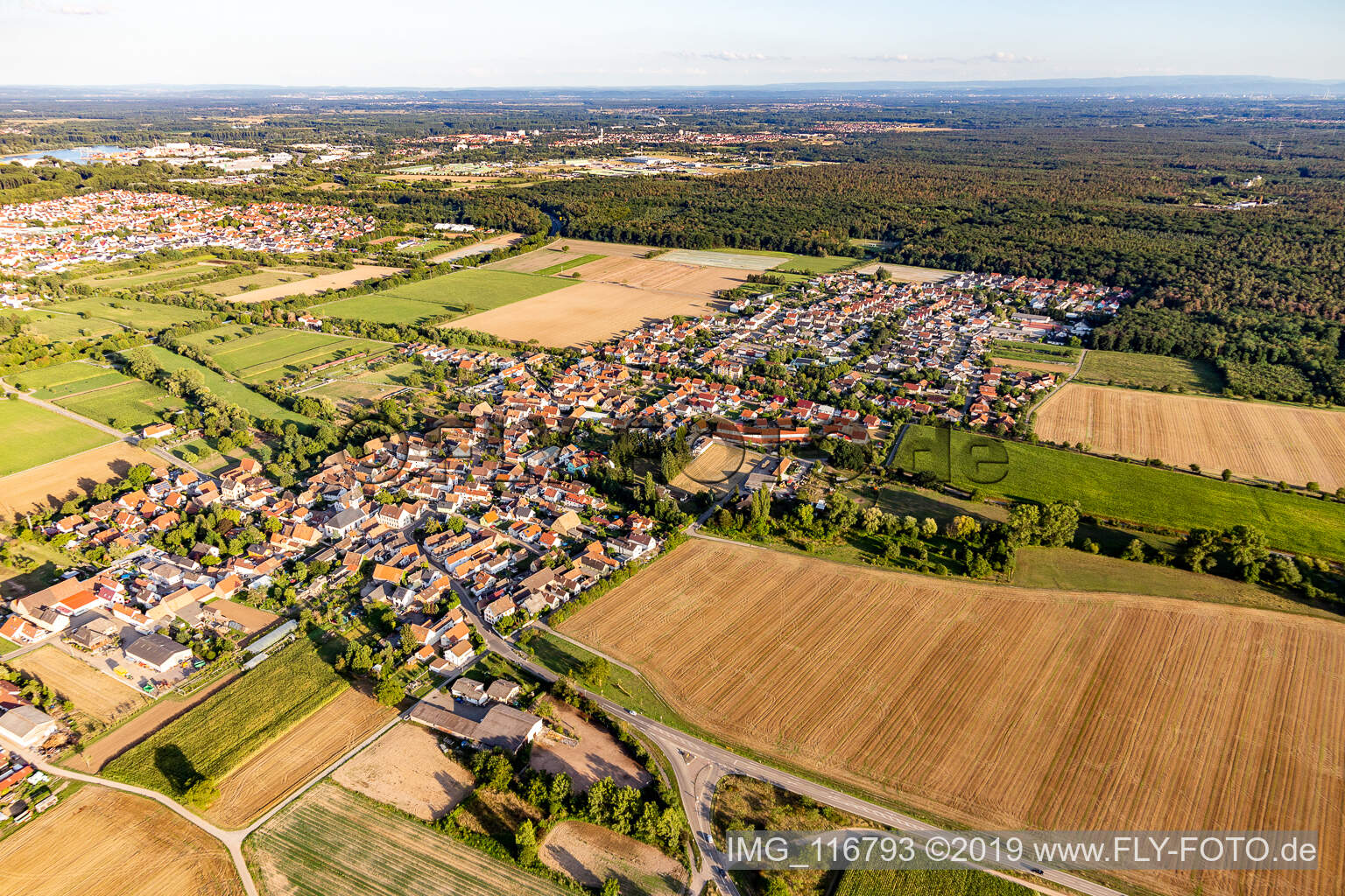 Westheim im Bundesland Rheinland-Pfalz, Deutschland von oben gesehen