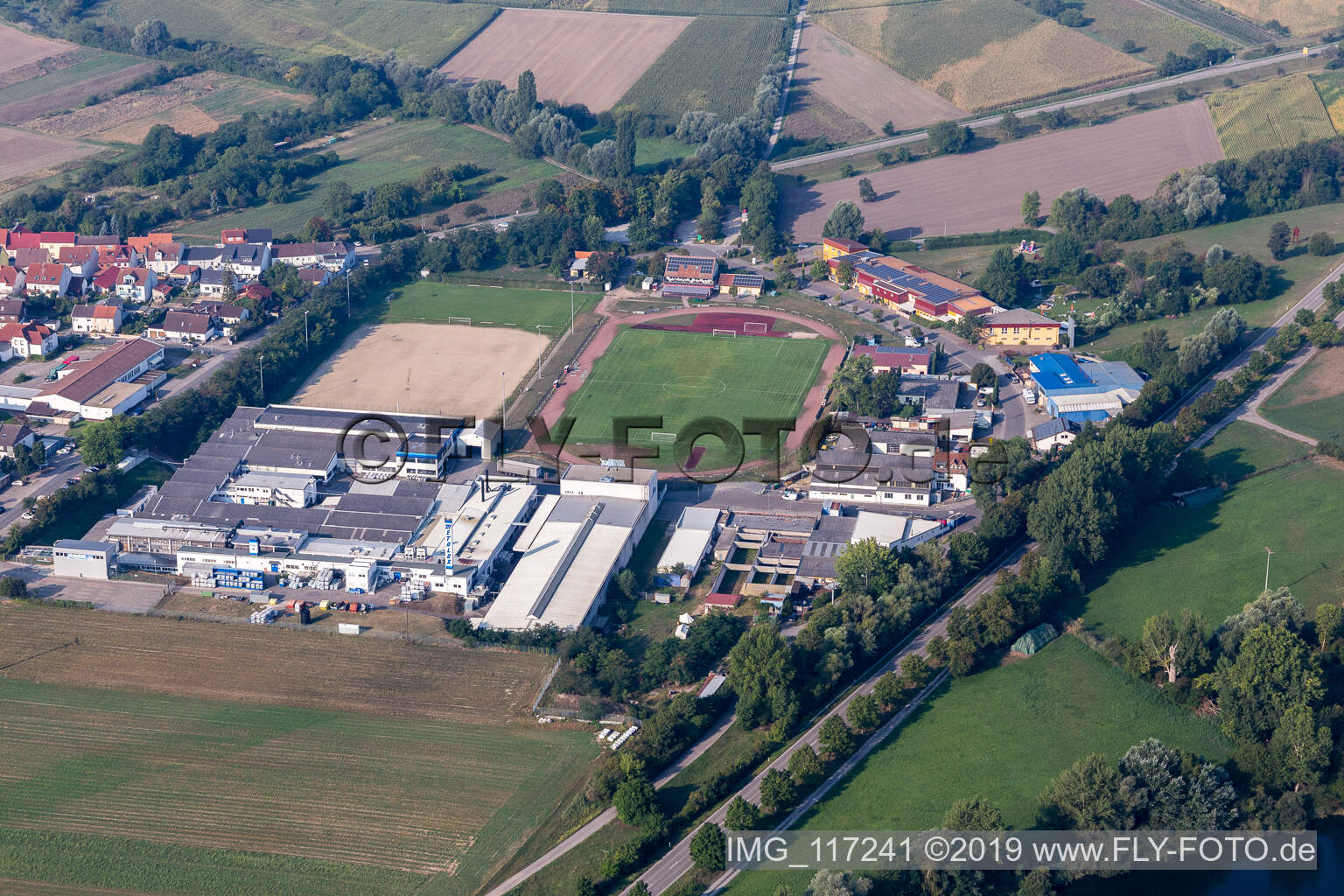 Luftbild von SV Altlußheim im Bundesland Baden-Württemberg, Deutschland