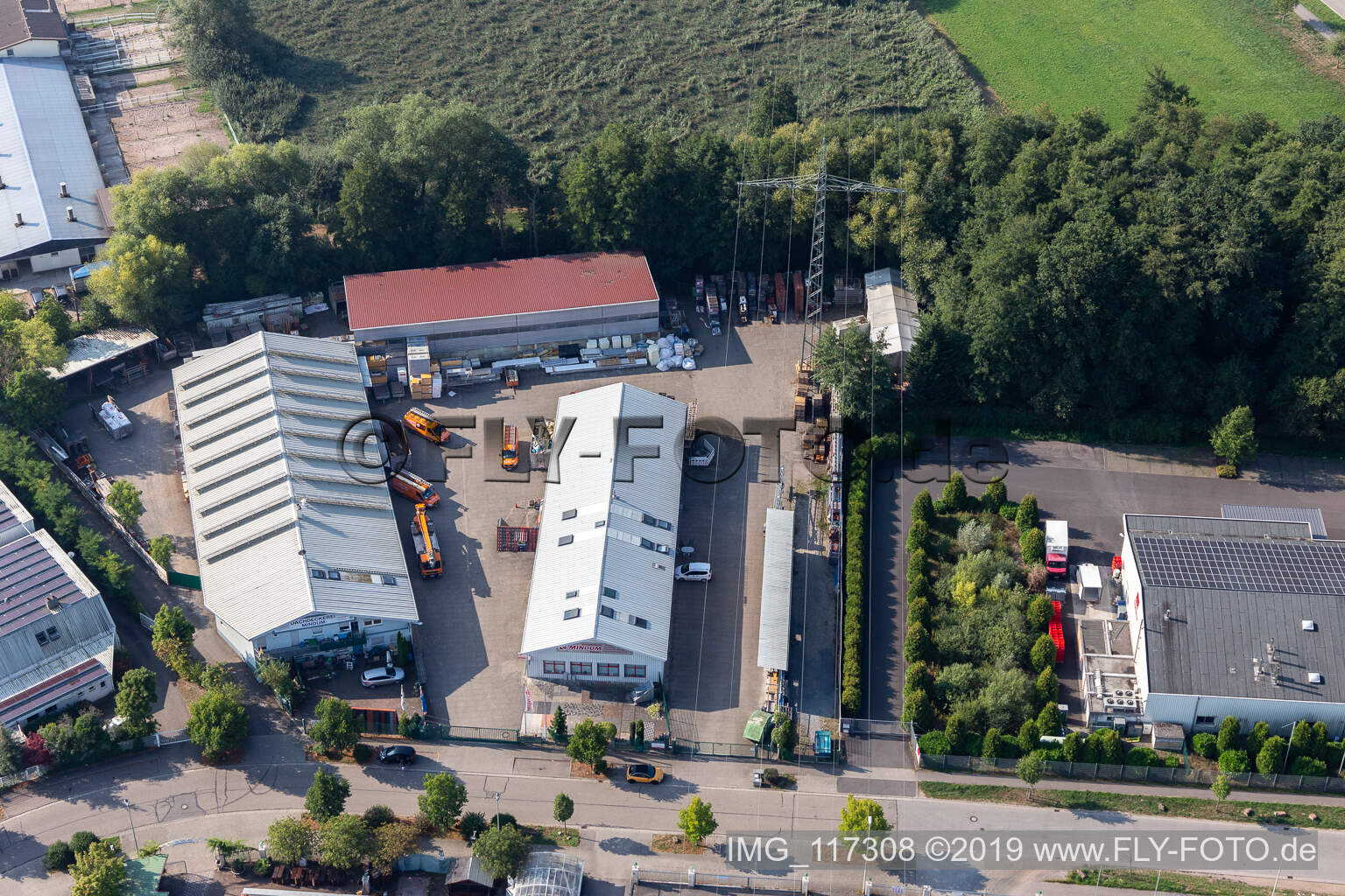Dachdeckerei, Gerüstbau und Bauspenglerei Mindum, im Gewerbgegebiet Horst in Kandel im Bundesland Rheinland-Pfalz, Deutschland