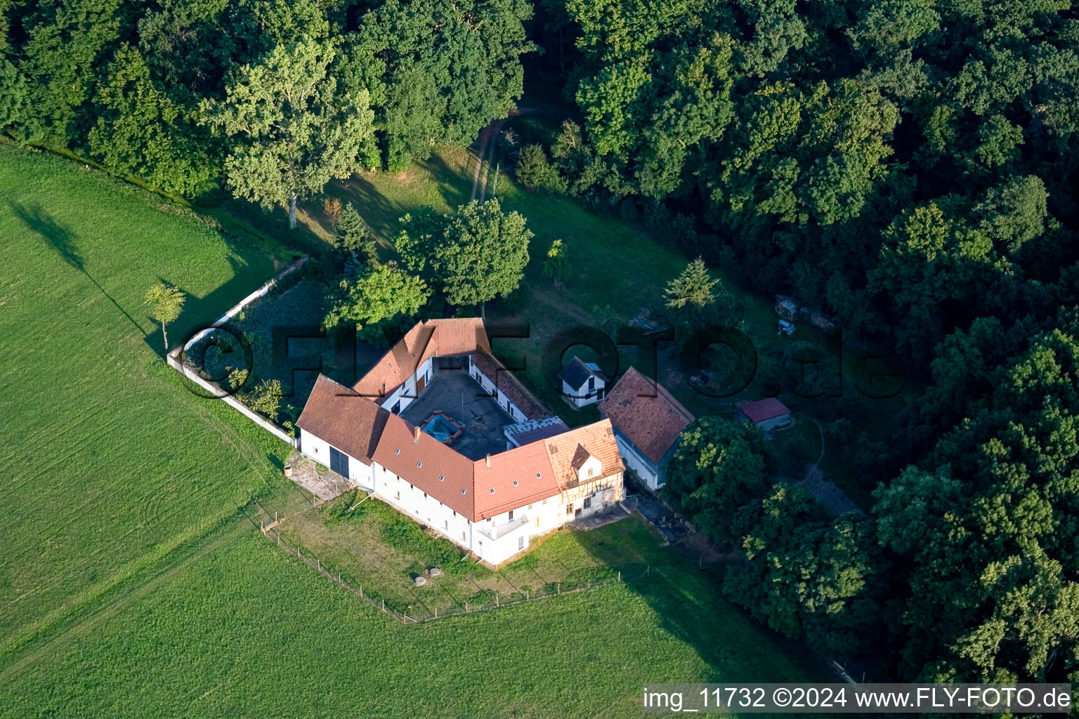 Herrenmühle im Ortsteil Minderslachen in Kandel im Bundesland Rheinland-Pfalz, Deutschland