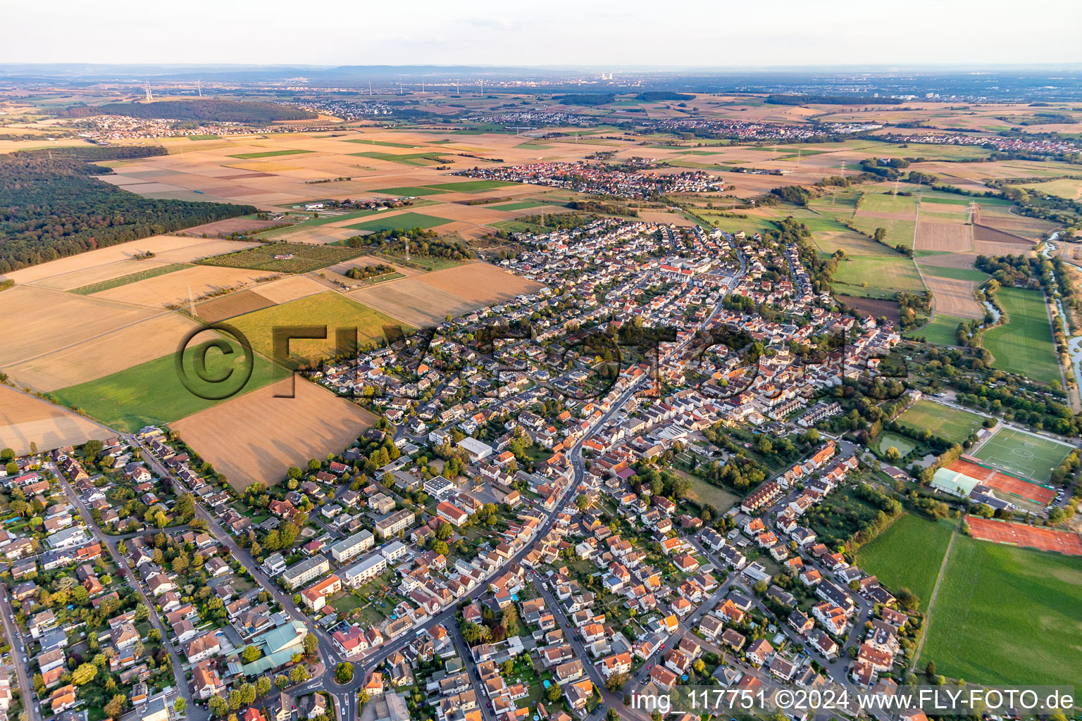 Luftbild von Karben im Bundesland Hessen, Deutschland