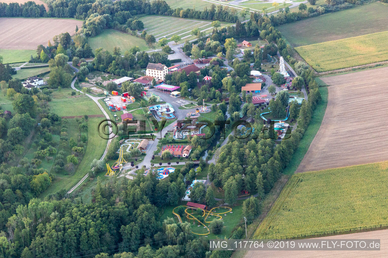 Luftbild von Didiland in Gunstett im Bundesland Bas-Rhin, Frankreich
