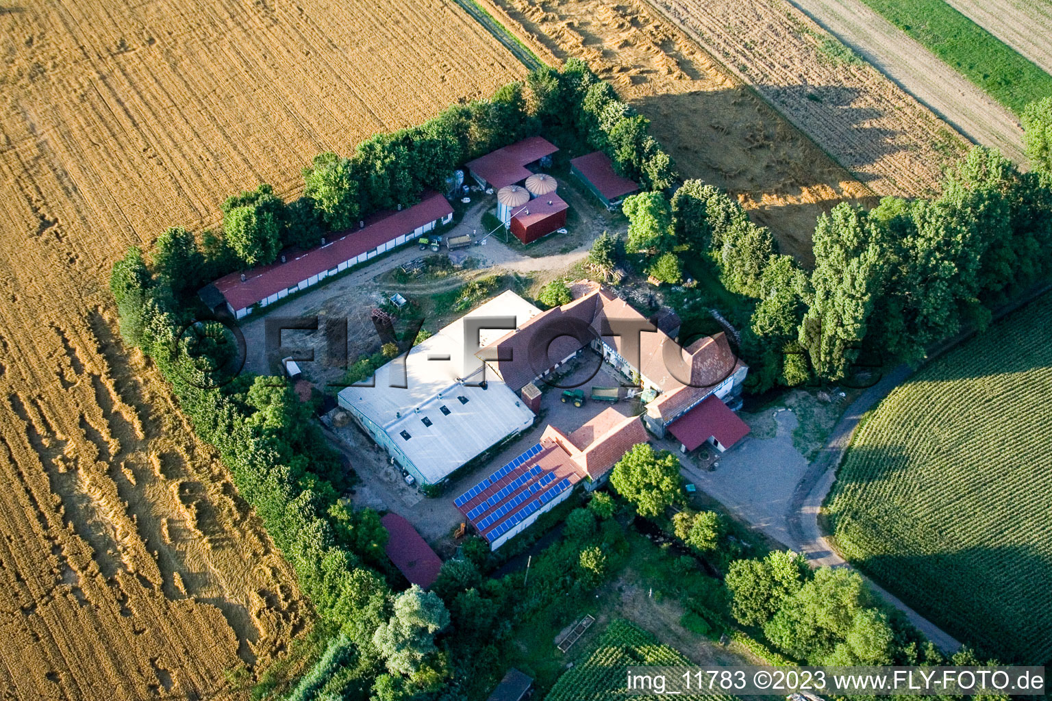 Kandel, am Erlenbach, Leistenmühle im Bundesland Rheinland-Pfalz, Deutschland aus der Luft