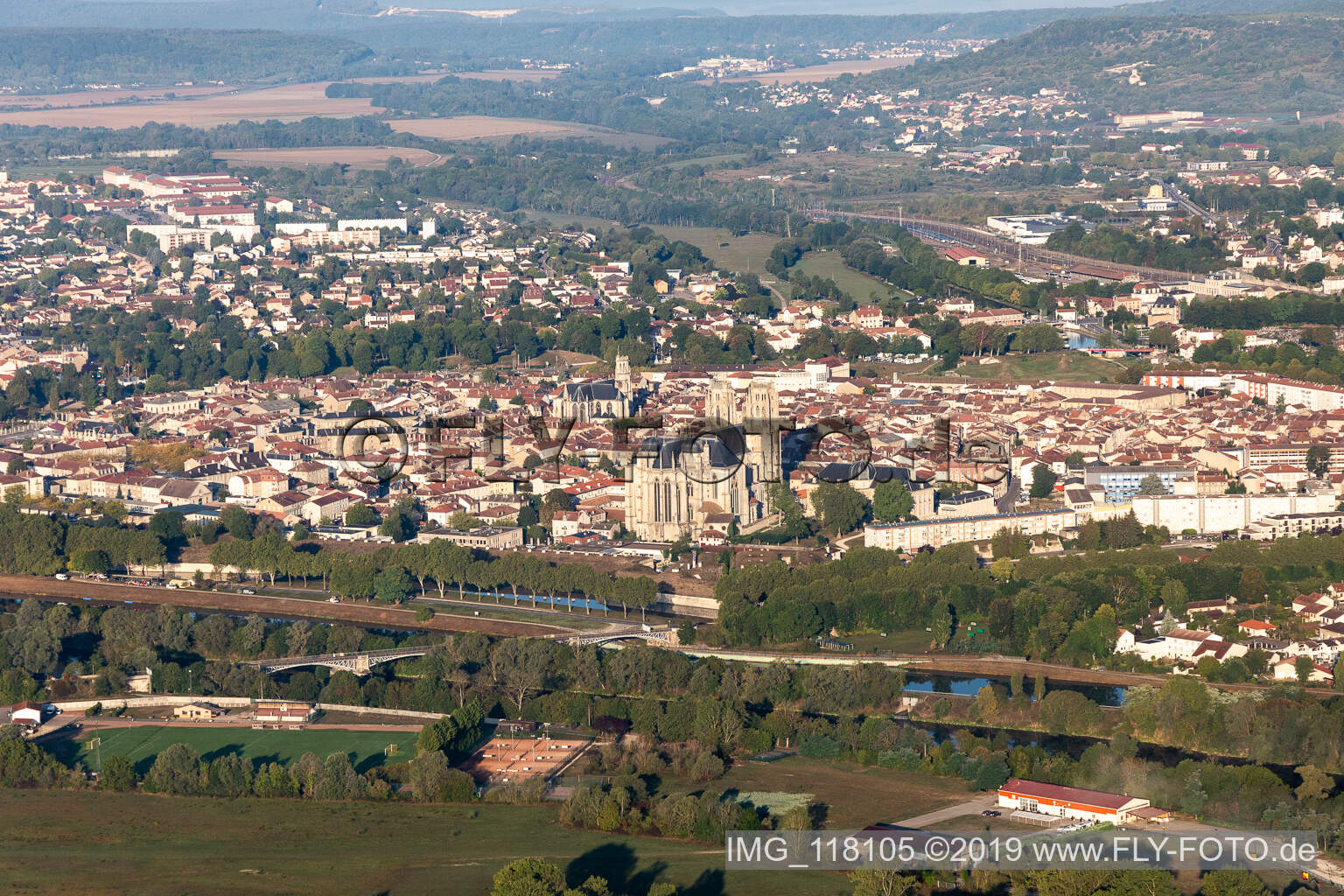 Luftbild von Toul im Bundesland Meurthe-et-Moselle, Frankreich