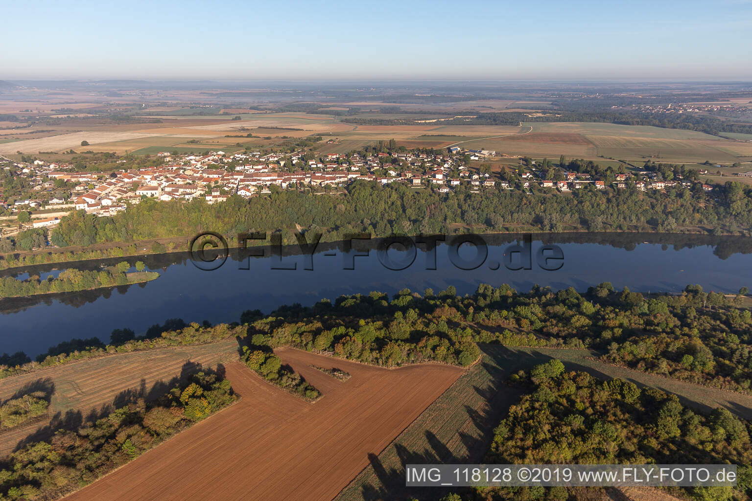 Luftbild von Villey-Saint-Étienne im Bundesland Meurthe-et-Moselle, Frankreich