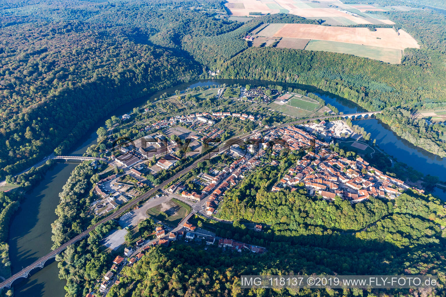 Luftbild von Liverdun im Bundesland Meurthe-et-Moselle, Frankreich