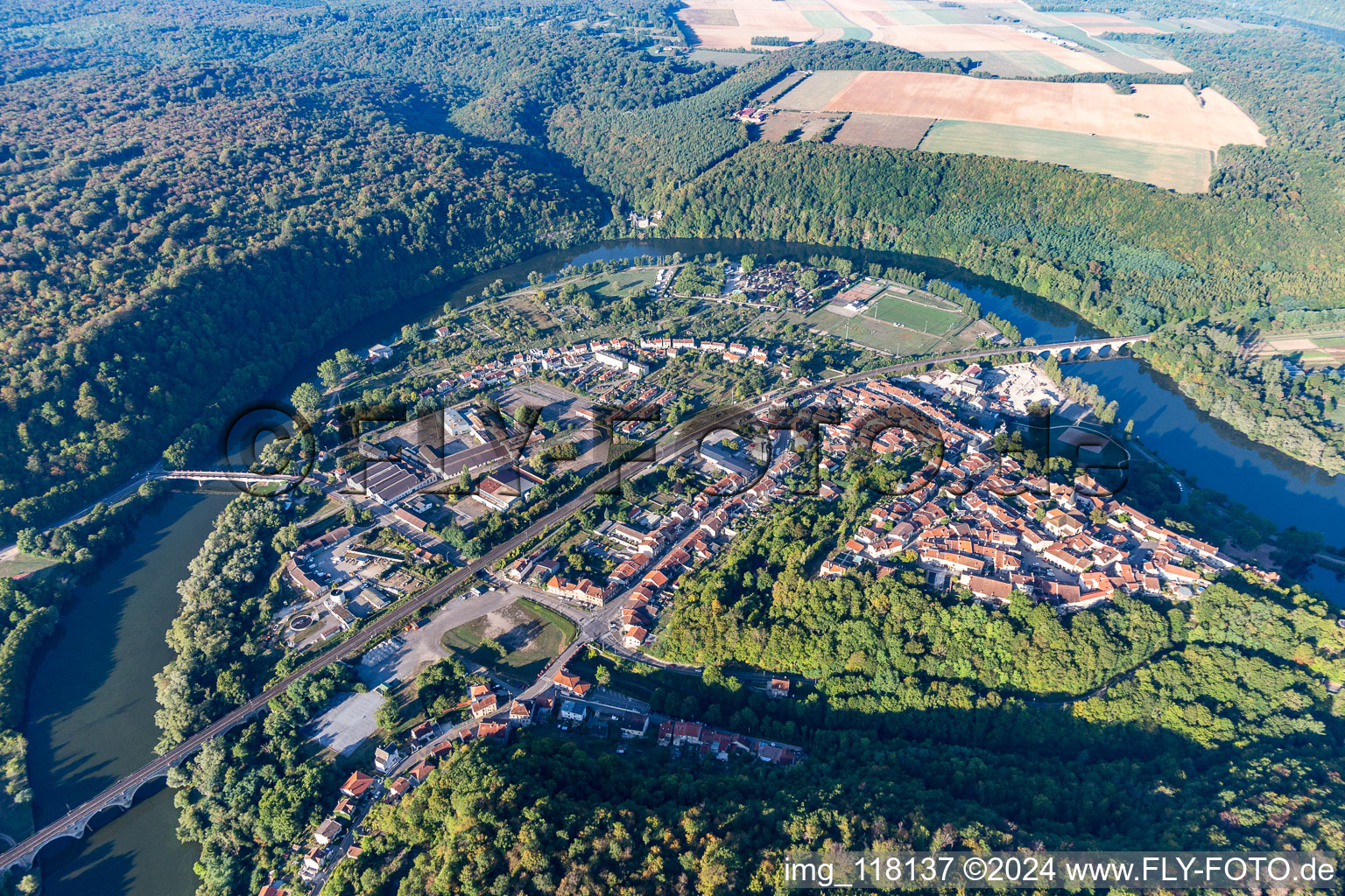 Luftbild von Liverdun im Bundesland Meurthe-et-Moselle, Frankreich