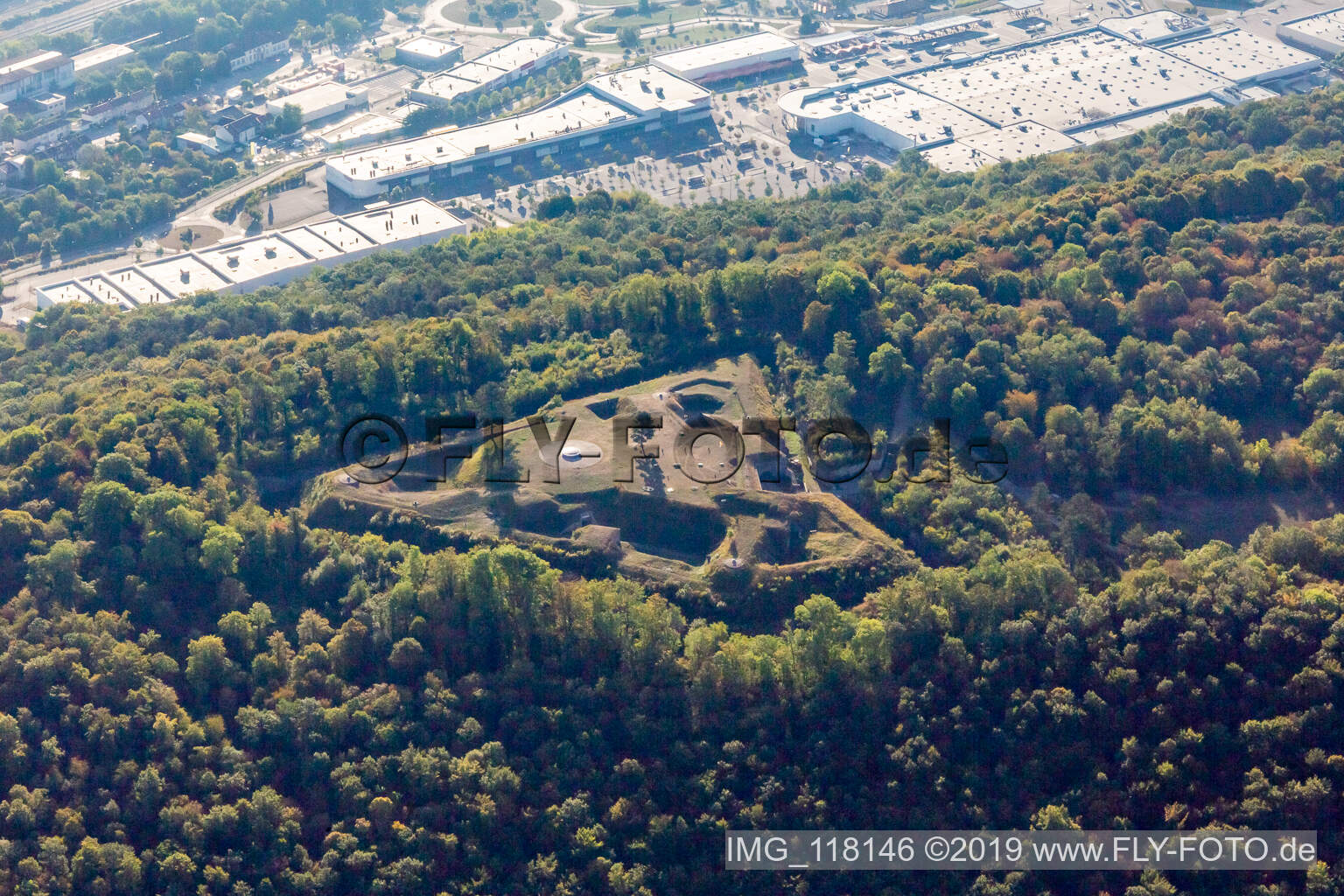 Altes Fort: Batterie de l'Eperon in Frouard im Bundesland Meurthe-et-Moselle, Frankreich