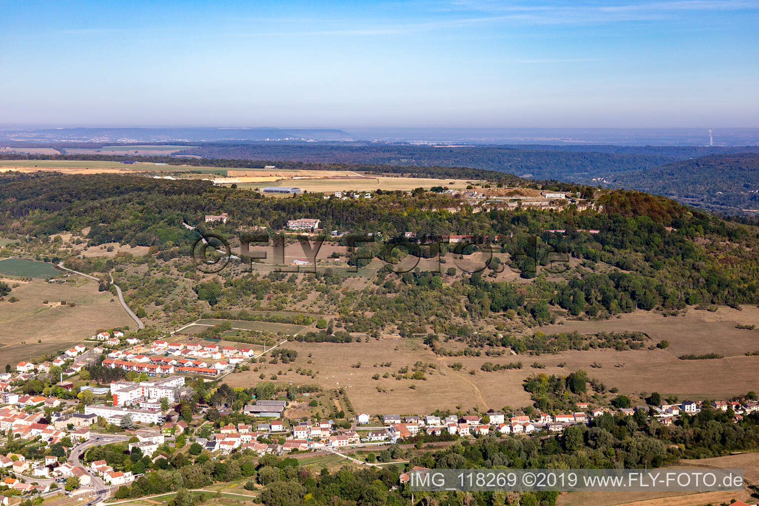 Luftbild von Bainville-sur-Madon im Bundesland Meurthe-et-Moselle, Frankreich