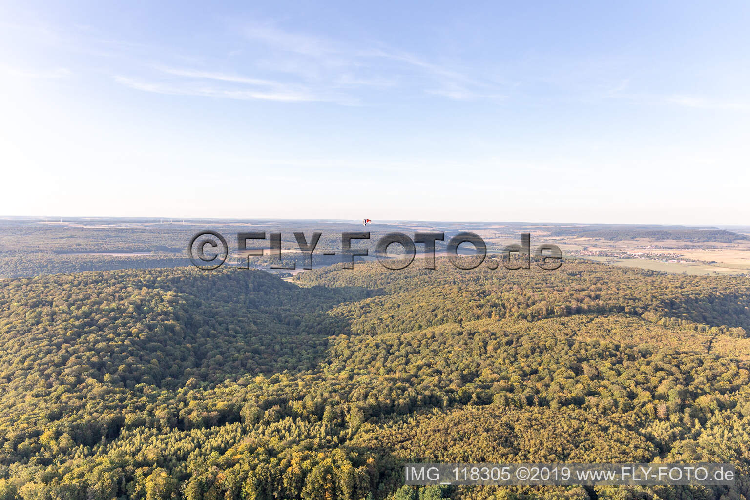 Luftaufnahme von Mont-lès-Neufchâteau im Bundesland Vosges, Frankreich