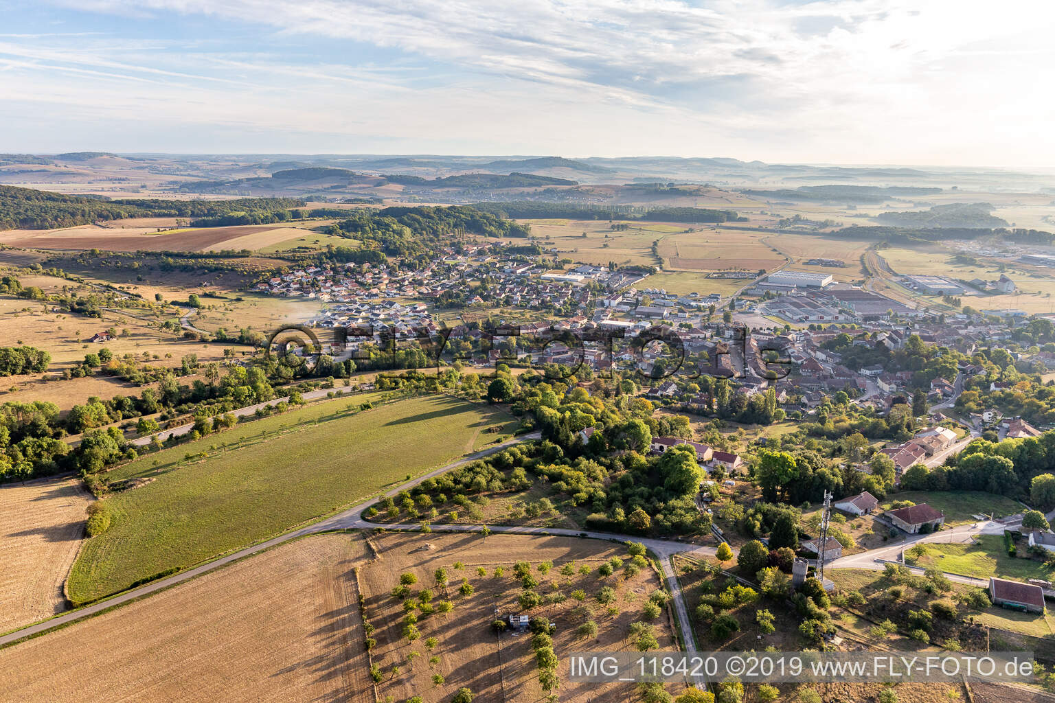 Luftbild von Châtenois(Vosges), Frankreich