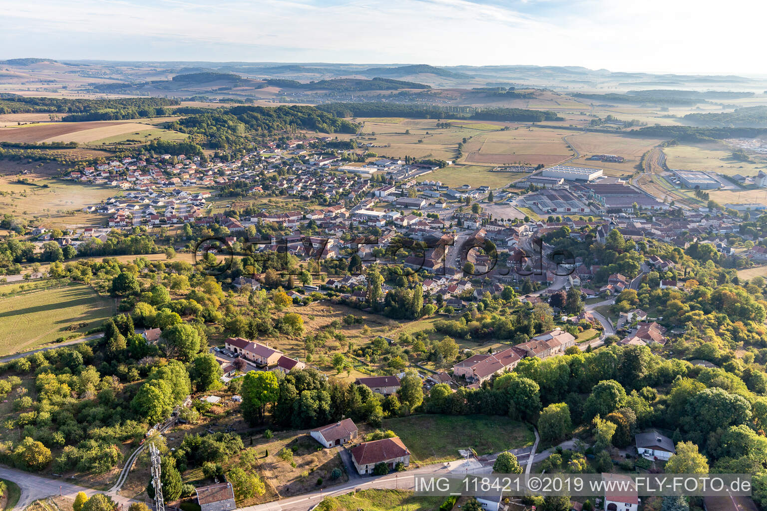 Luftaufnahme von Châtenois(Vosges), Frankreich
