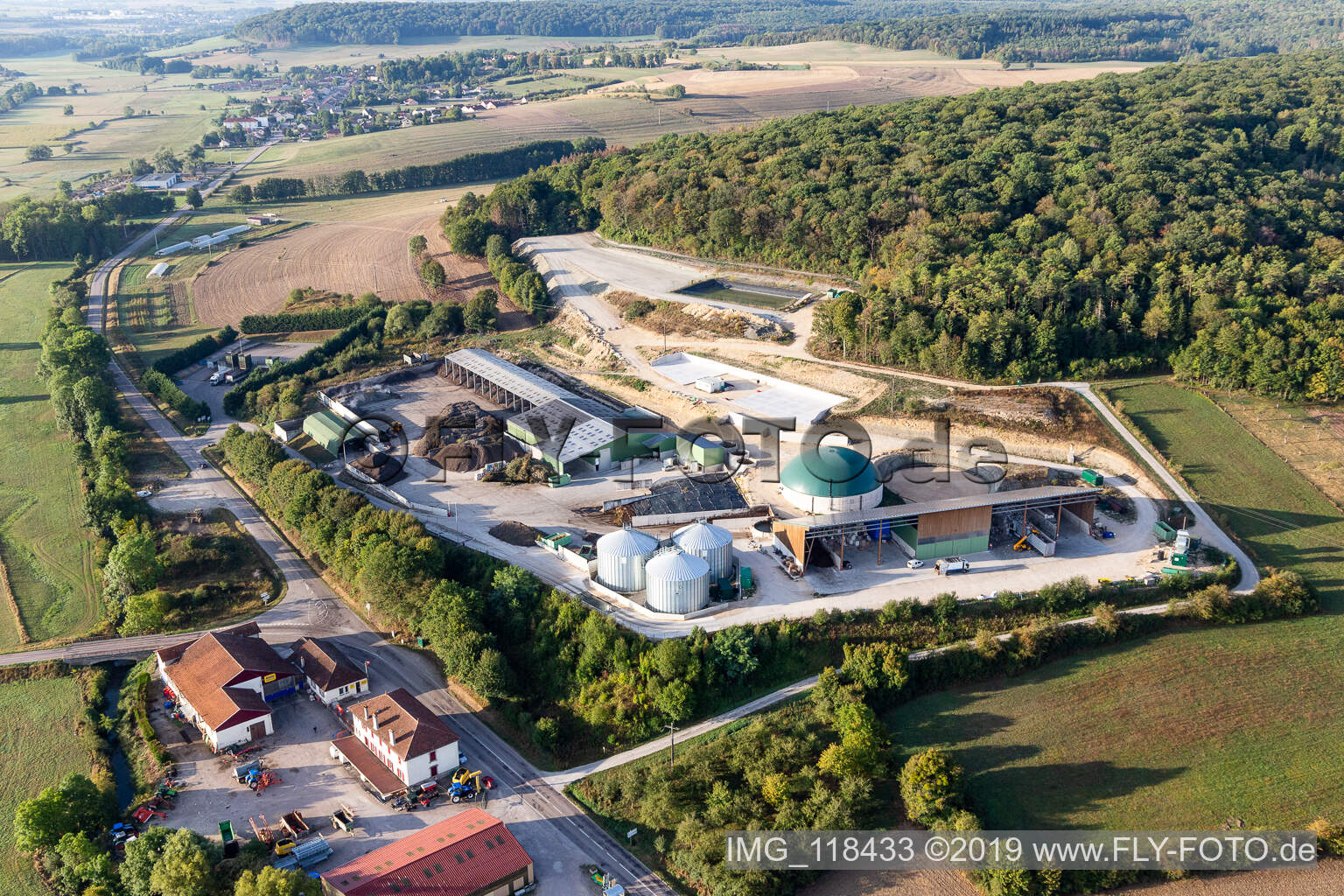 Dubs SAS Recycling, BioGAS in Mandres-sur-Vair im Bundesland Vosges, Frankreich