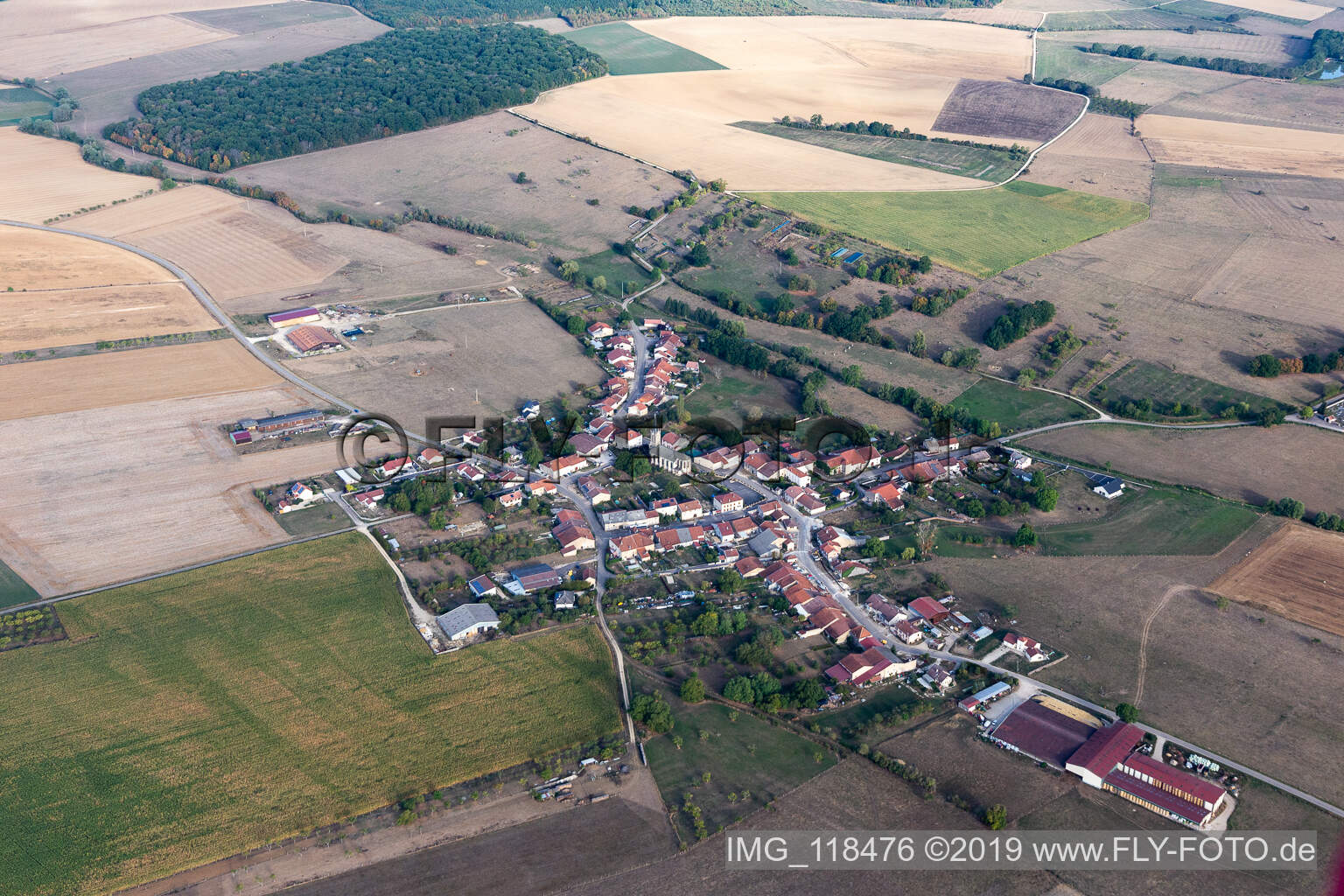 Luftbild von Aéroport d'Epinal-Mirecourt in Juvaincourt im Bundesland Vosges, Frankreich