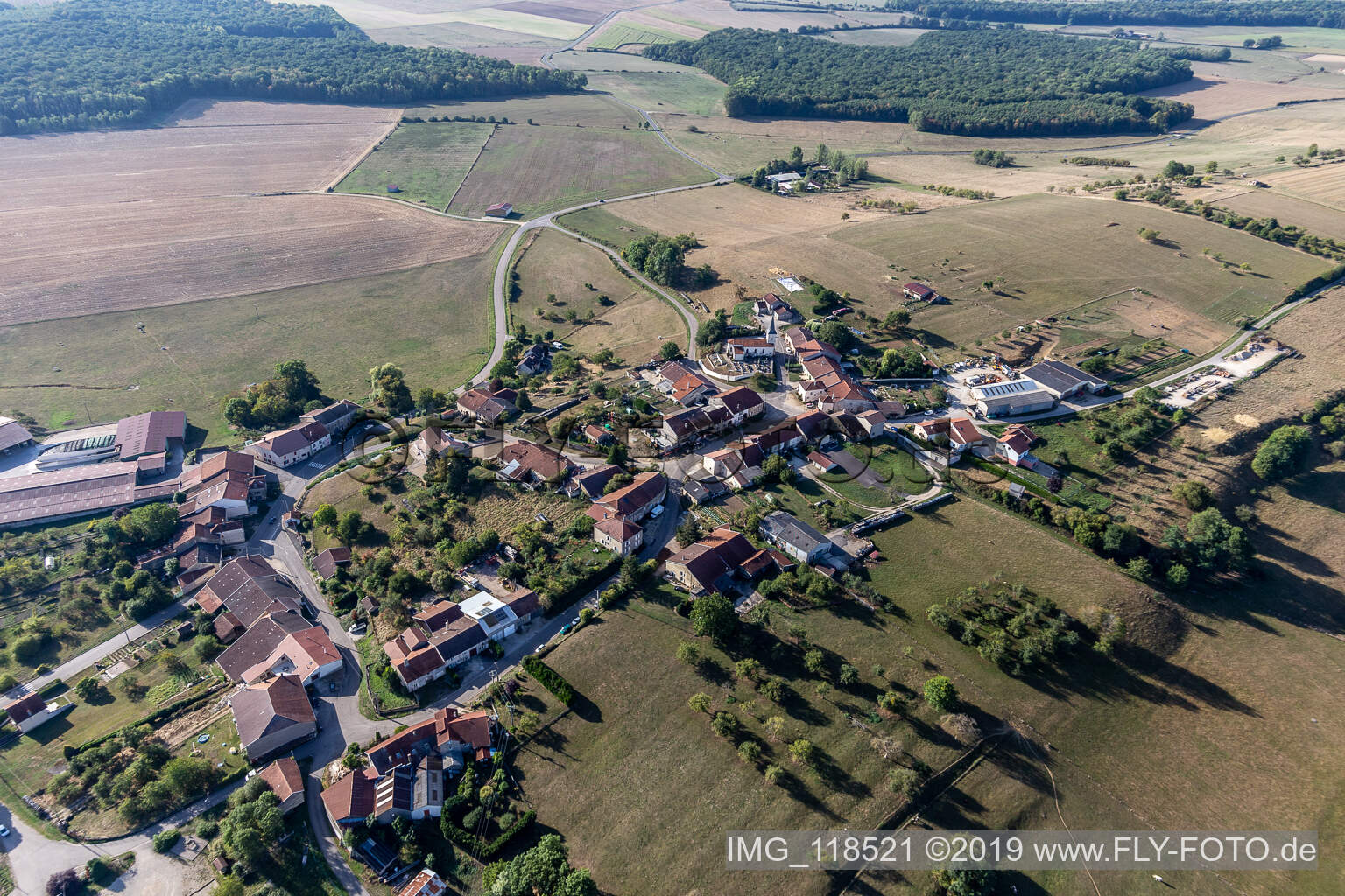 Luftbild von Saint-Paul im Bundesland Vosges, Frankreich