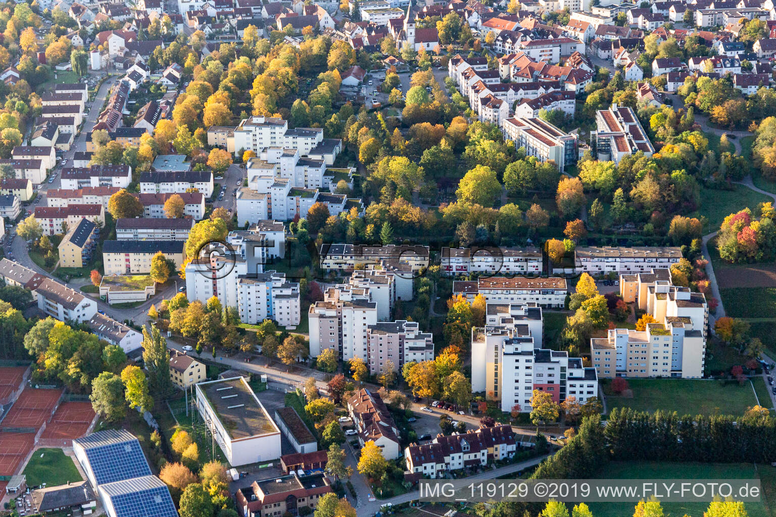 Luftbild von Ditzingen im Bundesland Baden-Württemberg, Deutschland