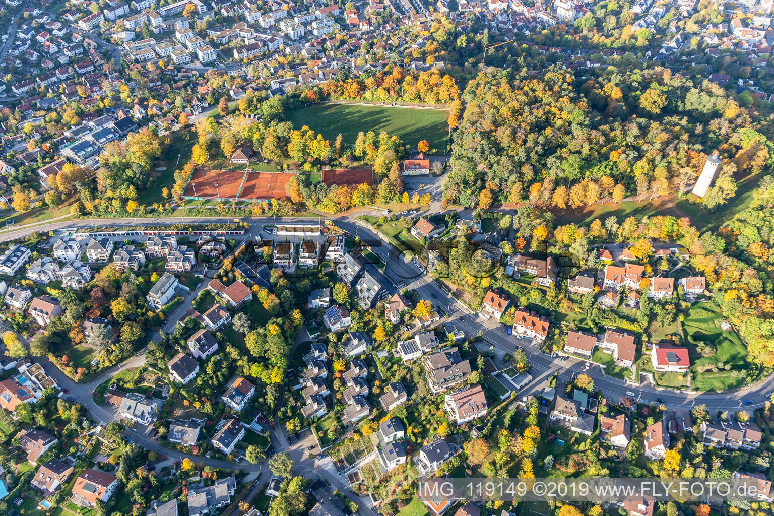 Luftbild von Engelberg in Leonberg im Bundesland Baden-Württemberg, Deutschland