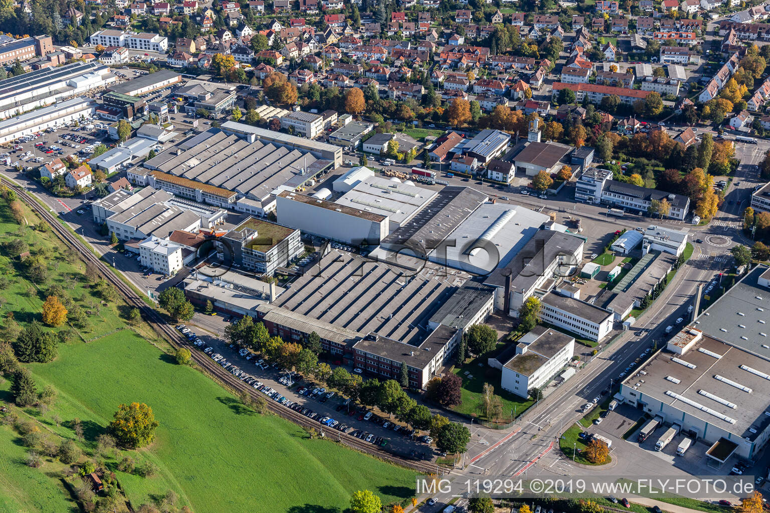 Luftbild von Metabo Werke in Nürtingen im Bundesland Baden-Württemberg, Deutschland