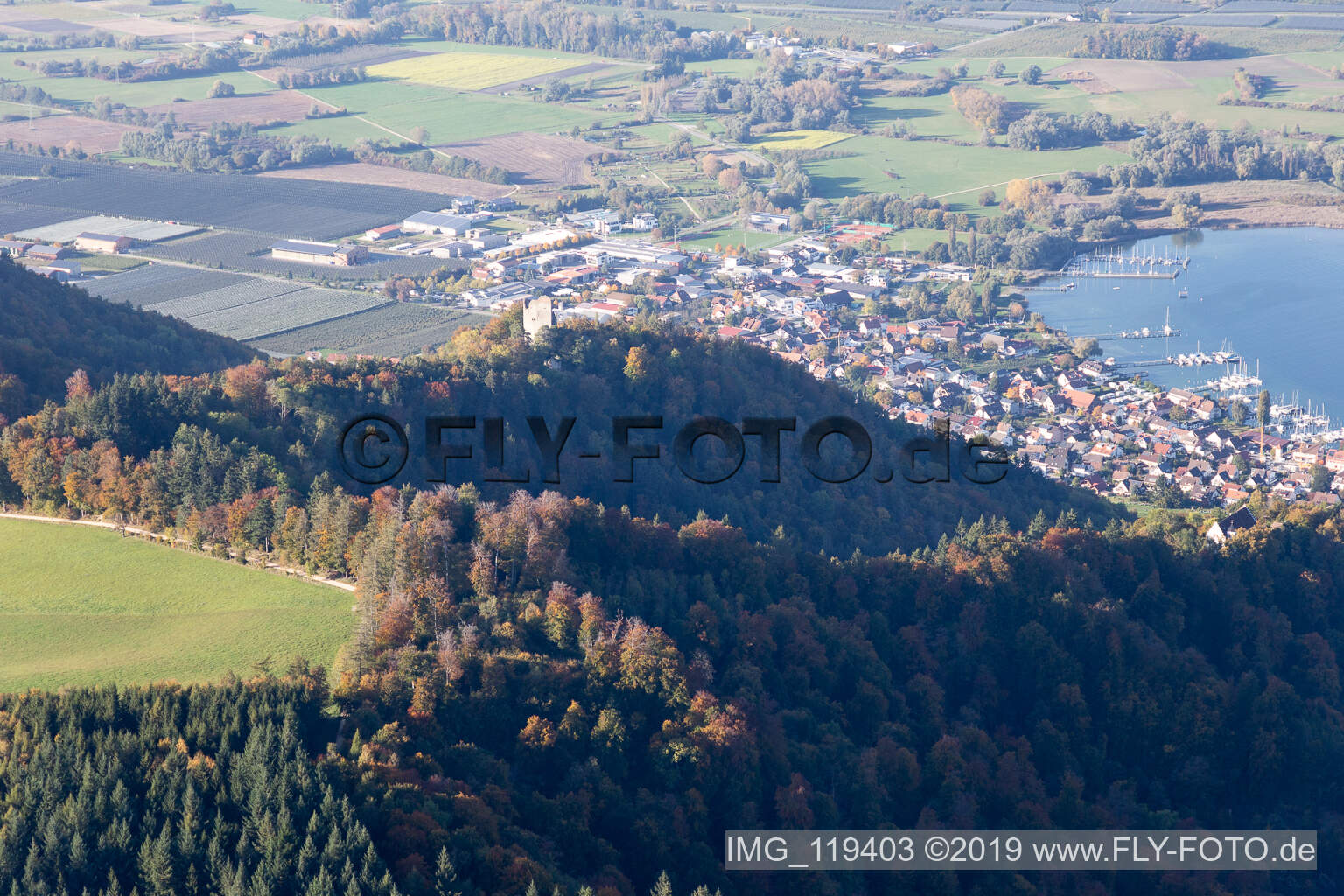 Luftbild von Runie Altbodman in Bodman-Ludwigshafen im Bundesland Baden-Württemberg, Deutschland