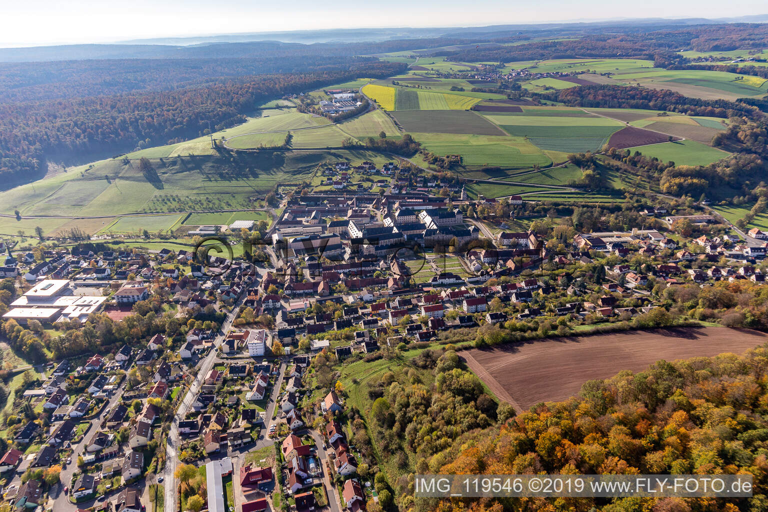 Luftbild von Ebrach im Bundesland Bayern, Deutschland