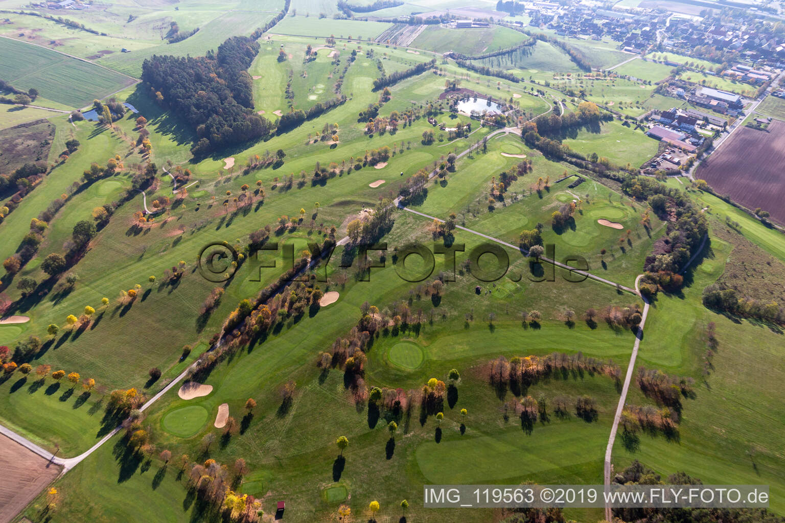 Golfclub Steigerwald in Geiselwind im Bundesland Bayern, Deutschland aus der Luft