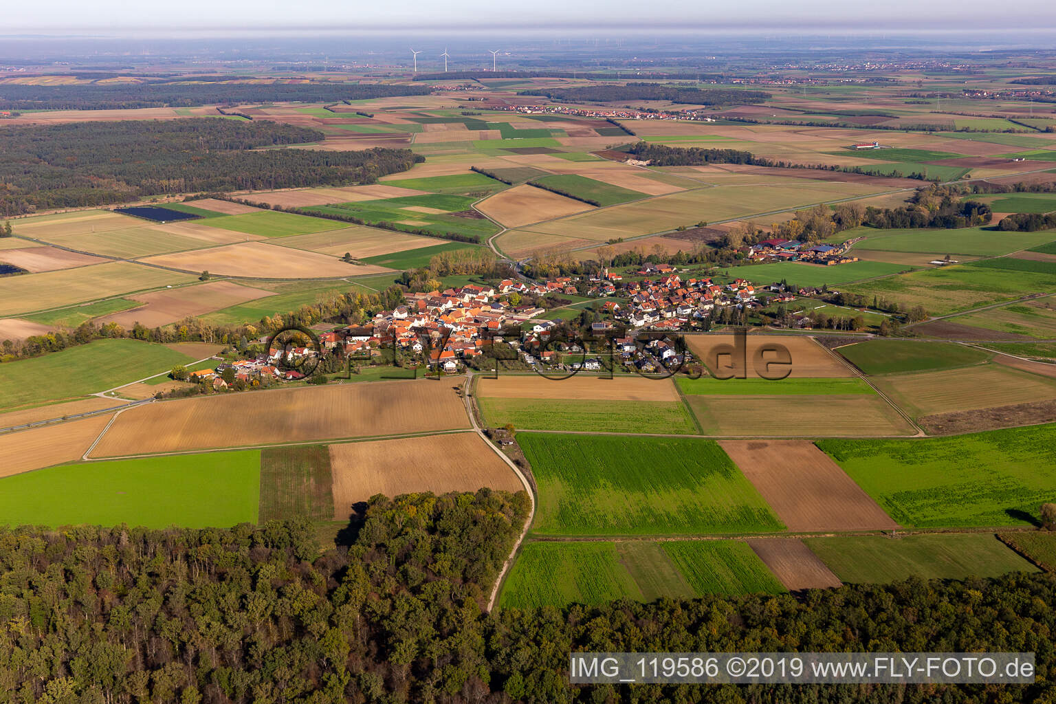 Luftbild von Reupelsdorf im Bundesland Bayern, Deutschland