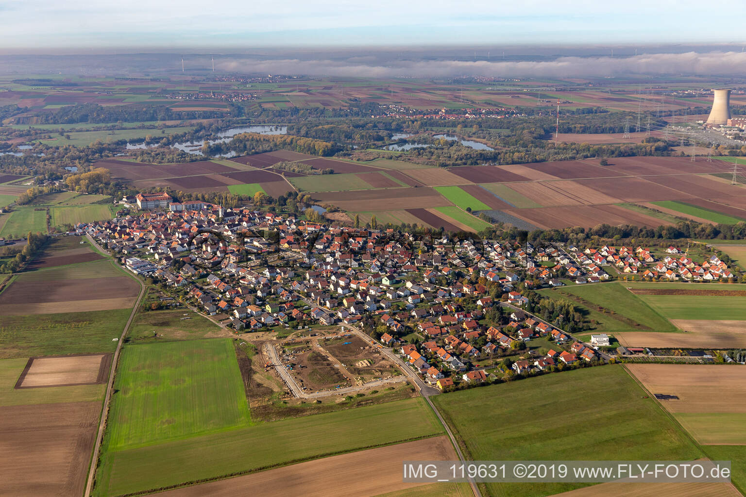 Heidenfeld im Bundesland Bayern, Deutschland aus der Luft