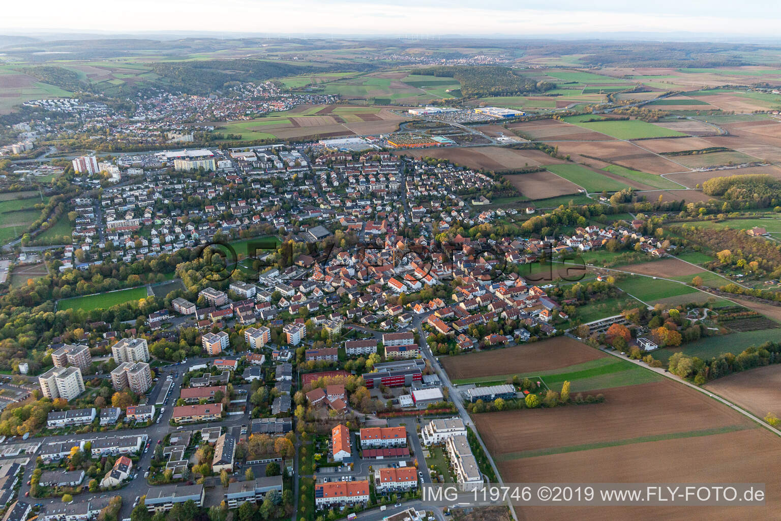 Luftbild von Lengfeld im Bundesland Bayern, Deutschland