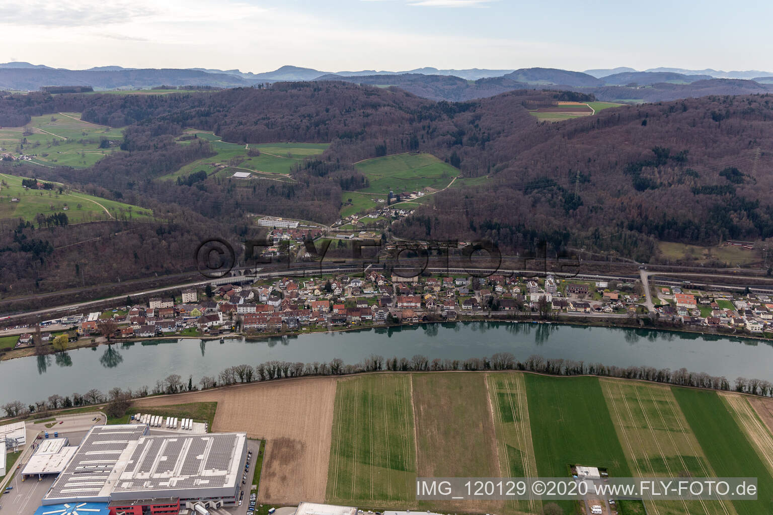 Mumpf im Bundesland Aargau, Schweiz