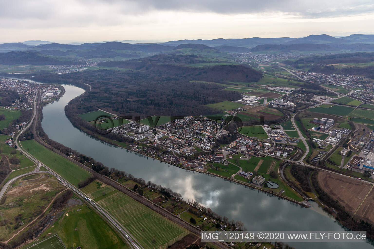 Sisseln im Bundesland Aargau, Schweiz