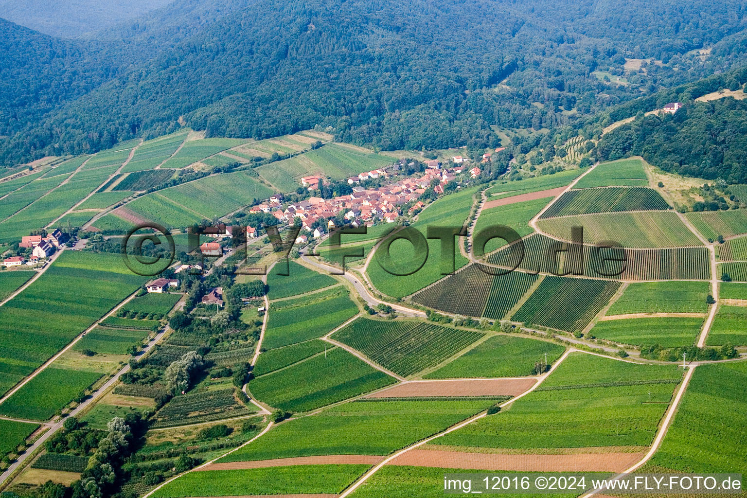 Ilbesheim bei Landau in der Pfalz im Bundesland Rheinland-Pfalz, Deutschland von oben gesehen
