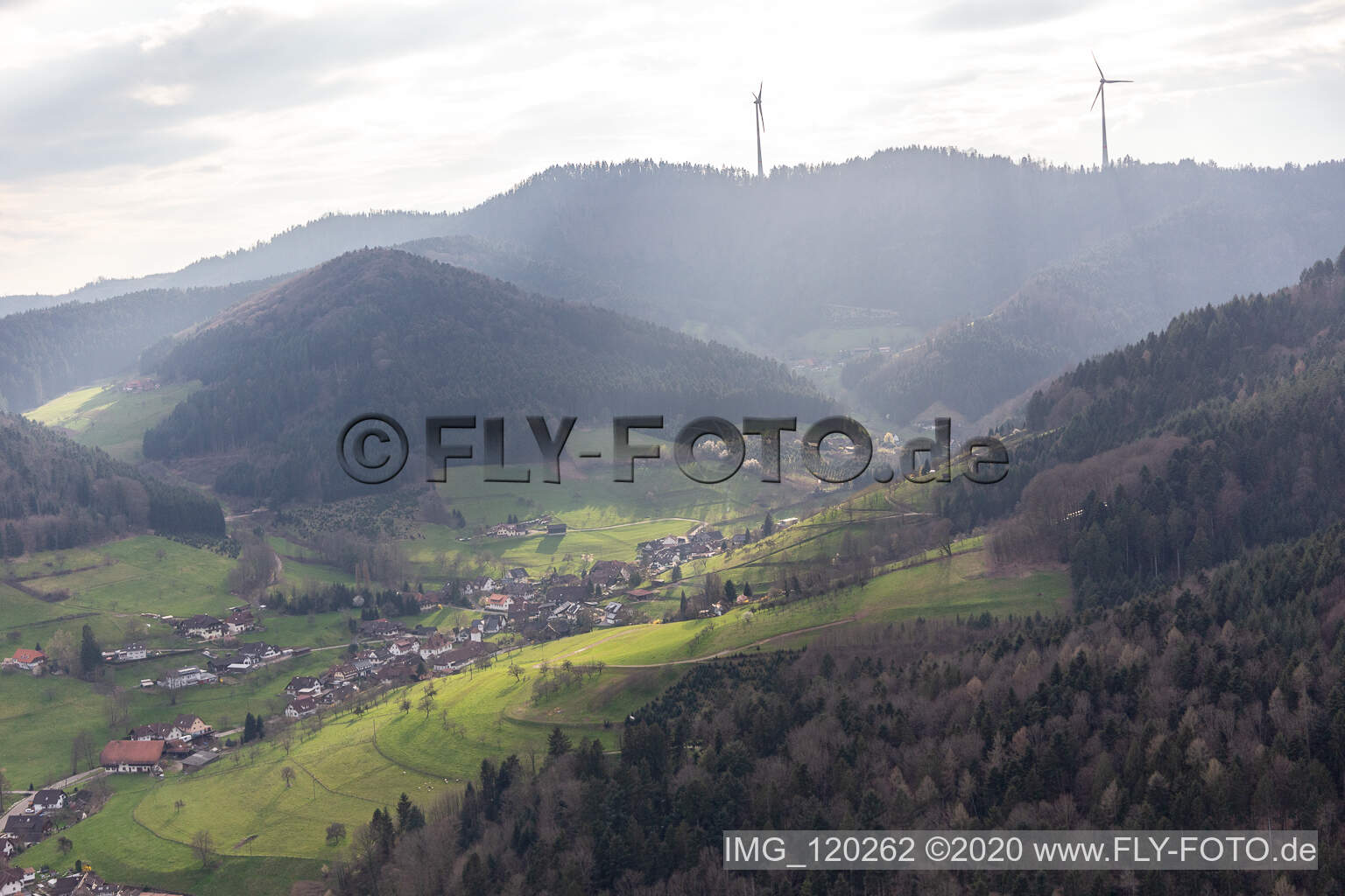 Luftbild von Fußbach in Gengenbach im Bundesland Baden-Württemberg, Deutschland