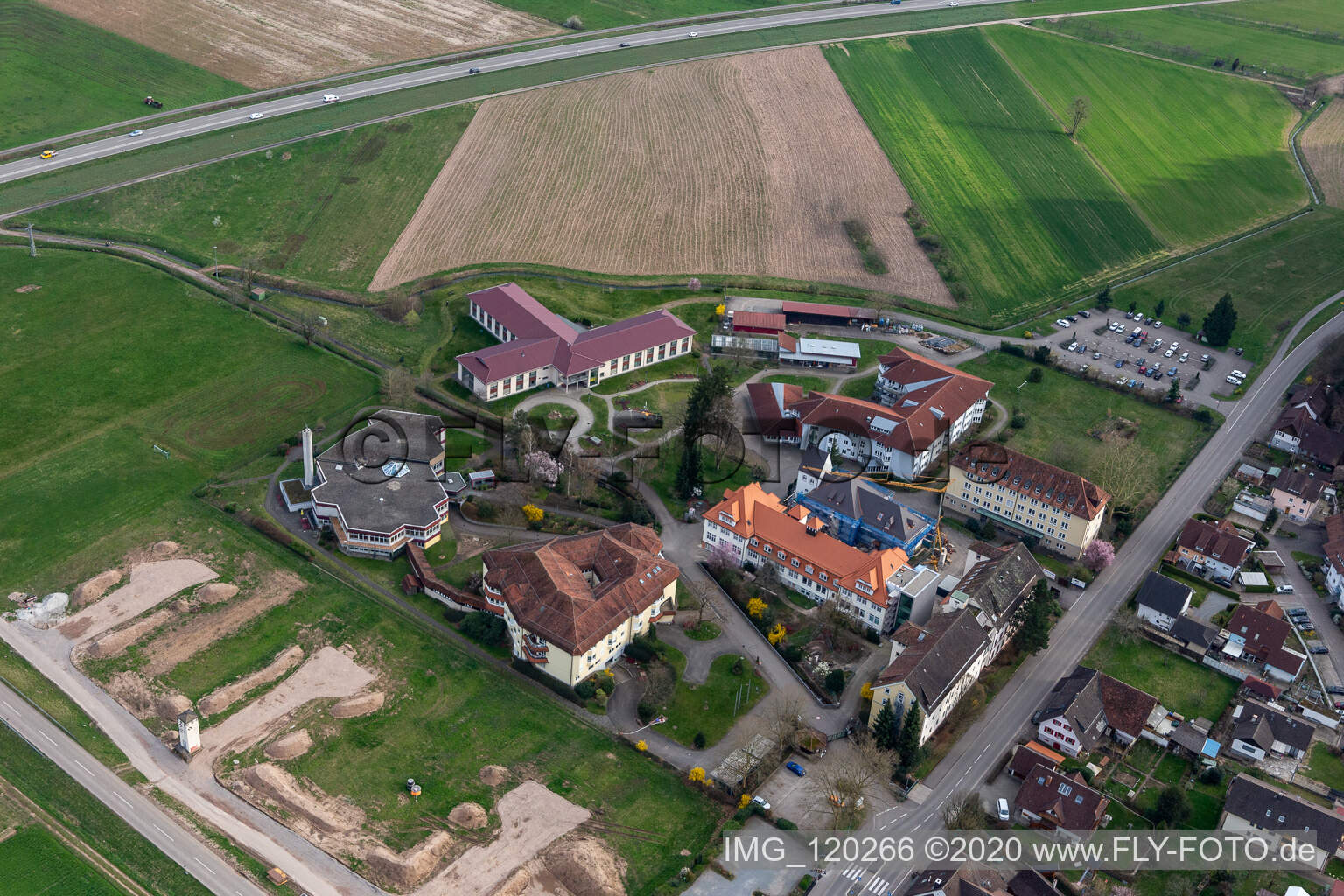 Luftbild von Pflege- und Betreuungsheim Ortenau in Gengenbach im Bundesland Baden-Württemberg, Deutschland
