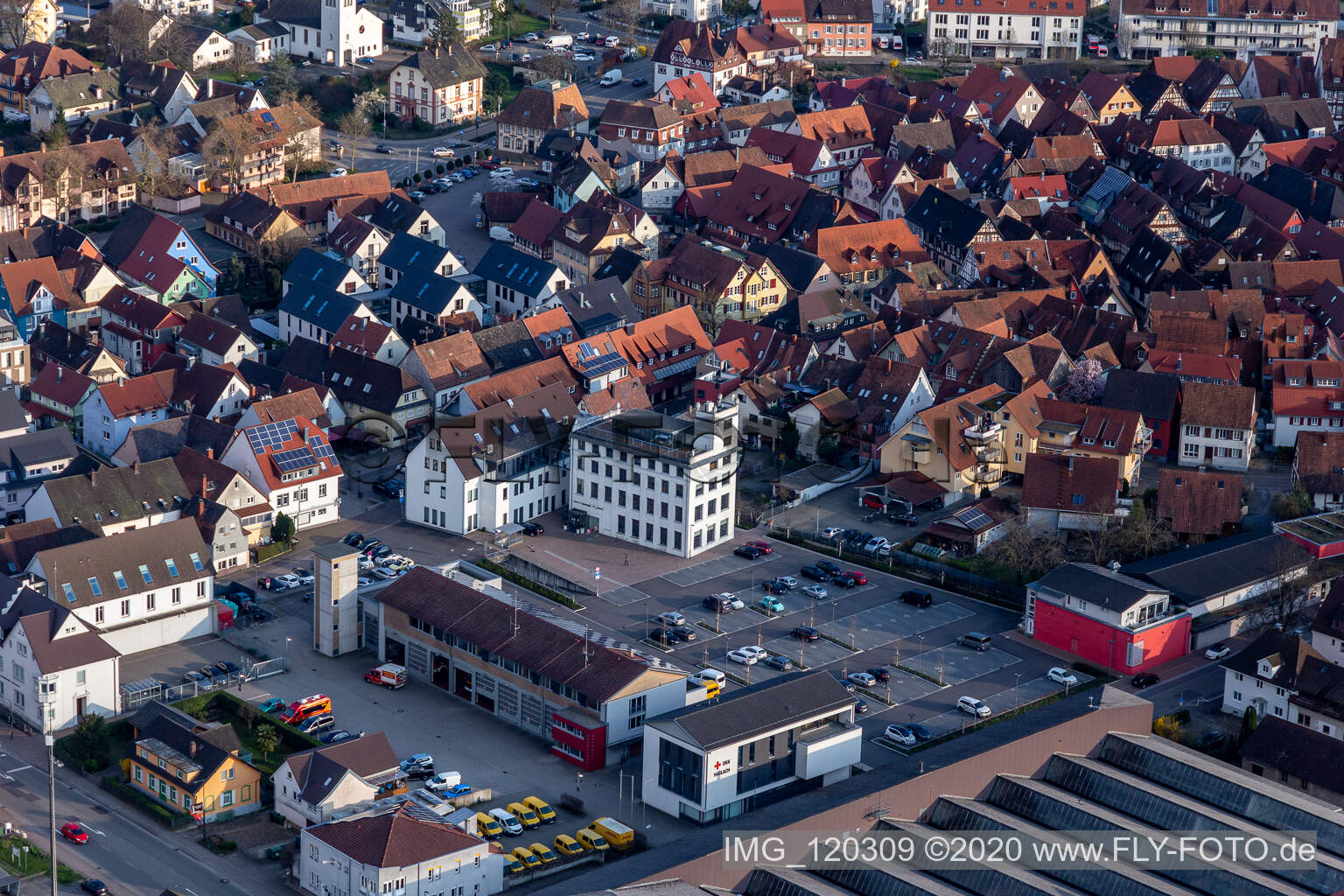 Luftaufnahme von Haslach im Kinzigtal im Bundesland Baden-Württemberg, Deutschland
