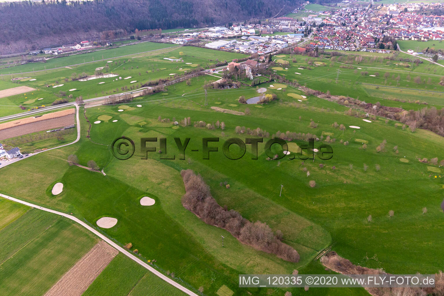 Gelände des Golfplatz des Golfclub Gröbernhof e.V. in Zell am Harmersbach im Bundesland Baden-Württemberg, Deutschland