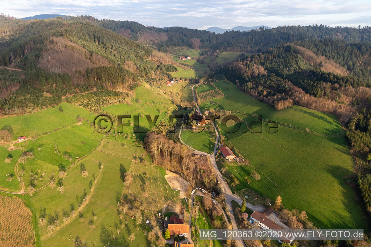 Drohnenbild von Gengenbach im Bundesland Baden-Württemberg, Deutschland