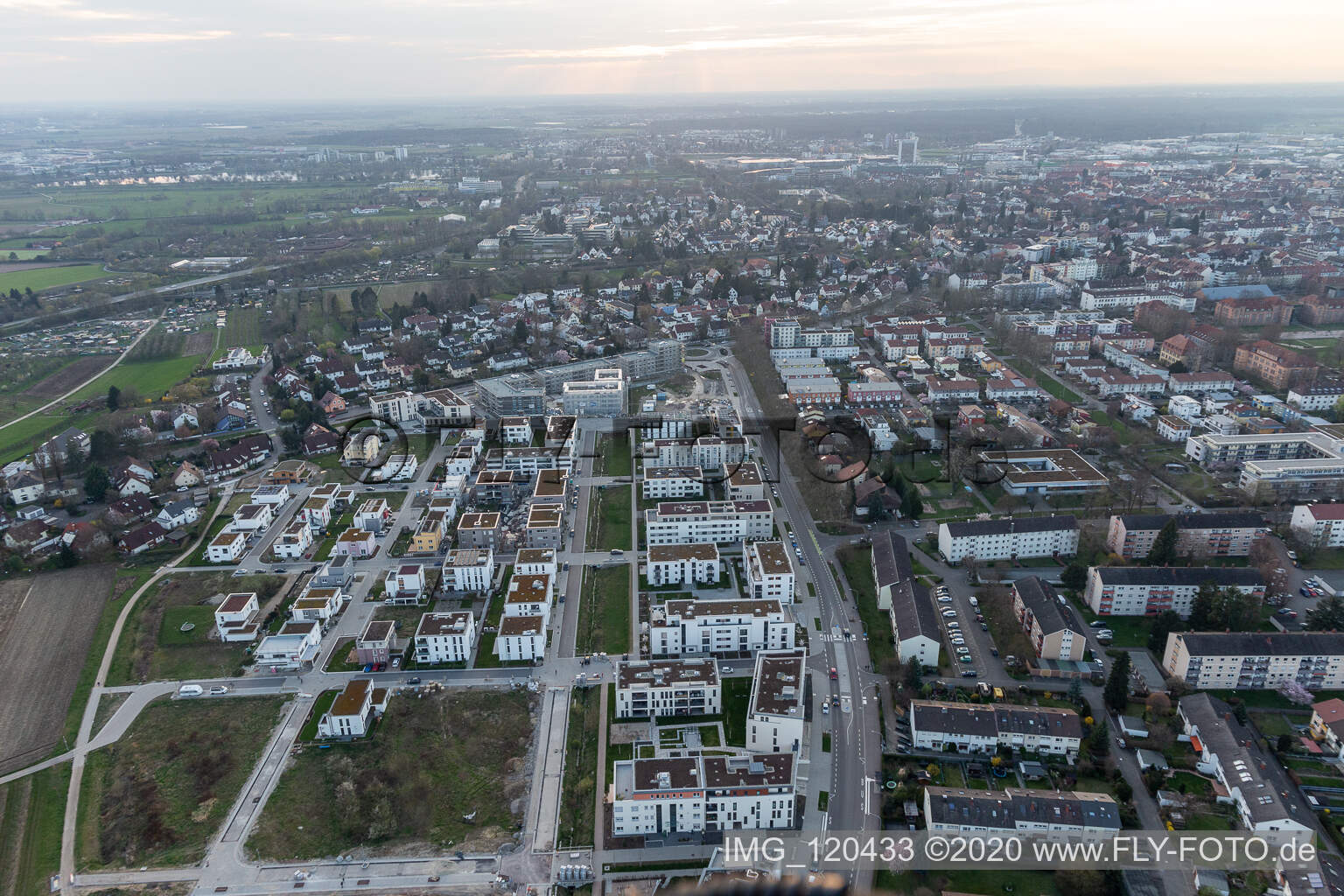Luftaufnahme von Im Seidenfaden in Offenburg im Bundesland Baden-Württemberg, Deutschland