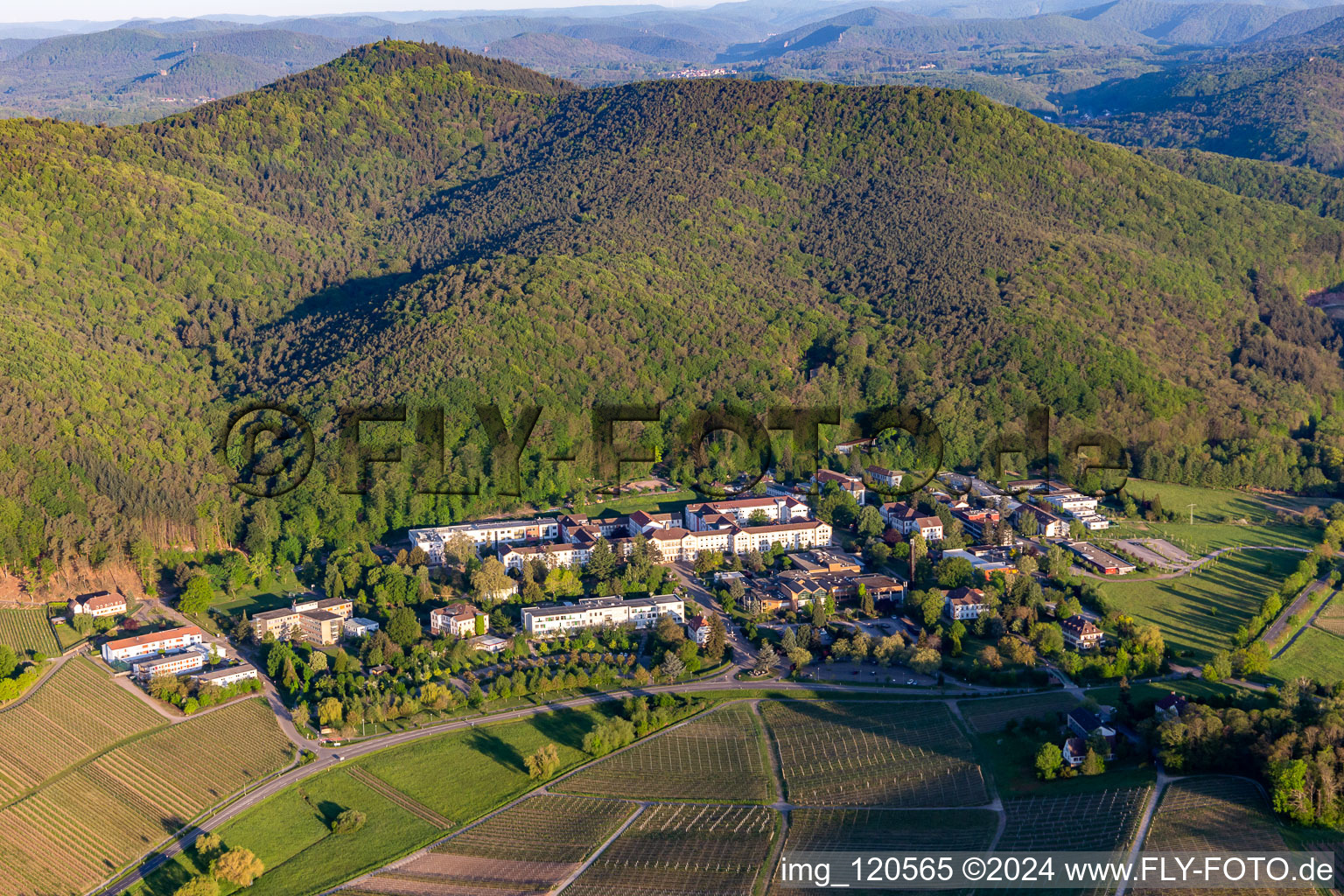 Luftbild von Pfalzklinik Landeck in Klingenmünster im Bundesland Rheinland-Pfalz, Deutschland