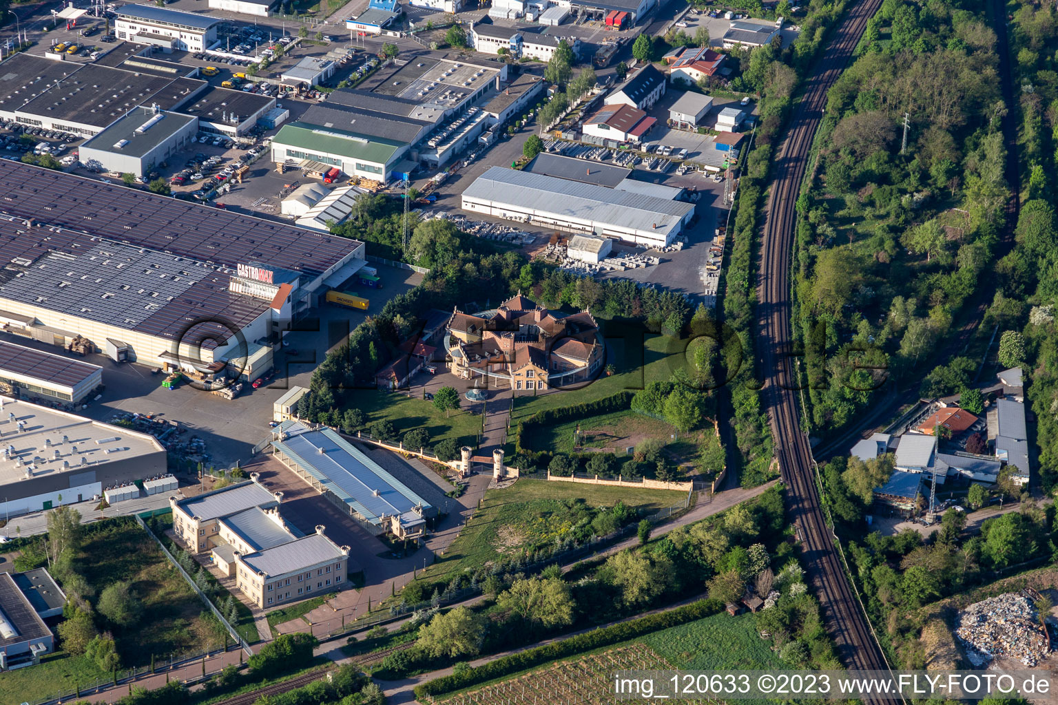 Luftbild von Gastromax in Landau in der Pfalz im Bundesland Rheinland-Pfalz, Deutschland