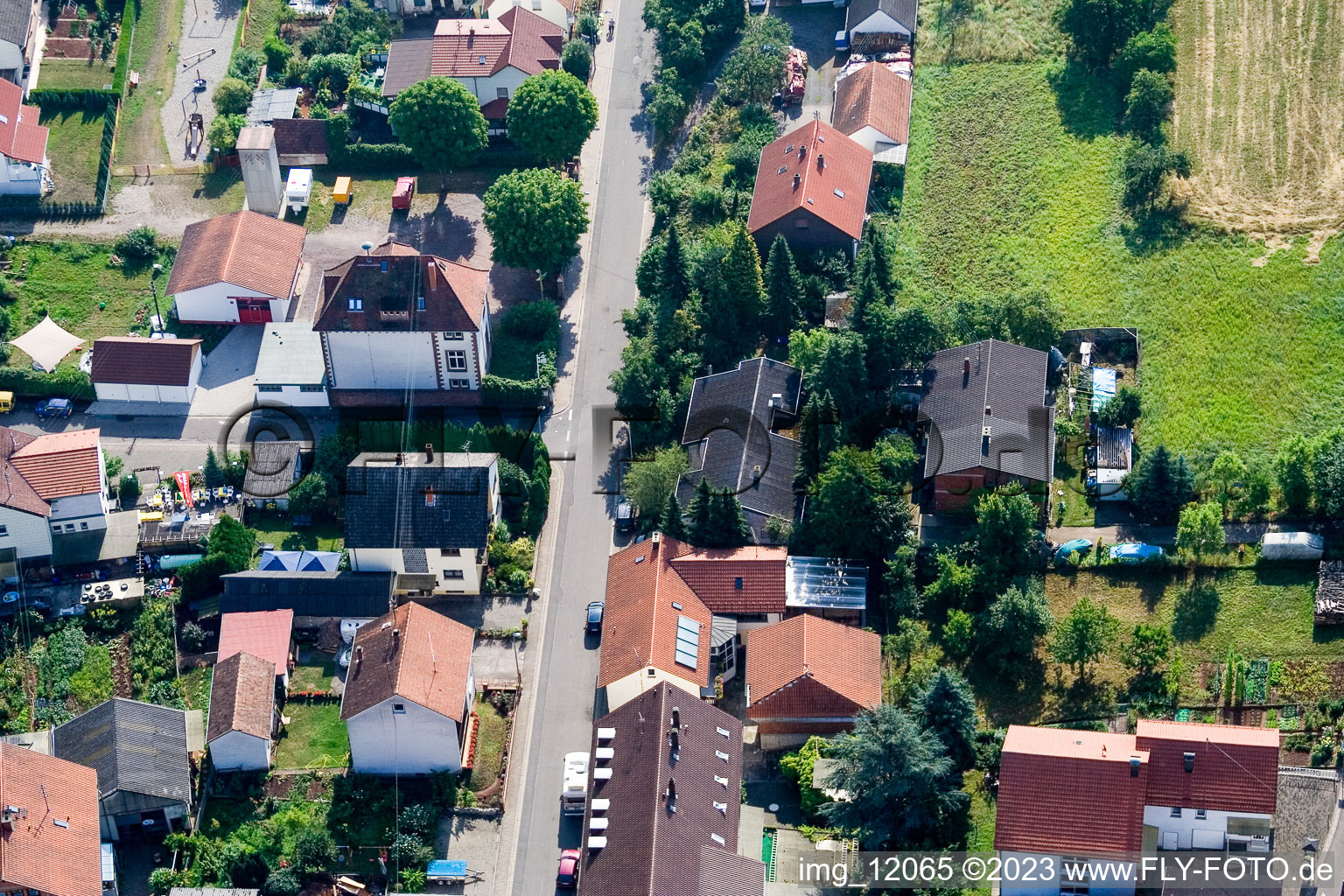 Ortsteil Gräfenhausen in Annweiler am Trifels im Bundesland Rheinland-Pfalz, Deutschland von oben