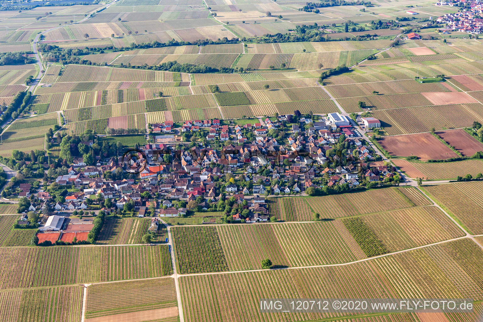 Luftbild von Walsheim im Bundesland Rheinland-Pfalz, Deutschland